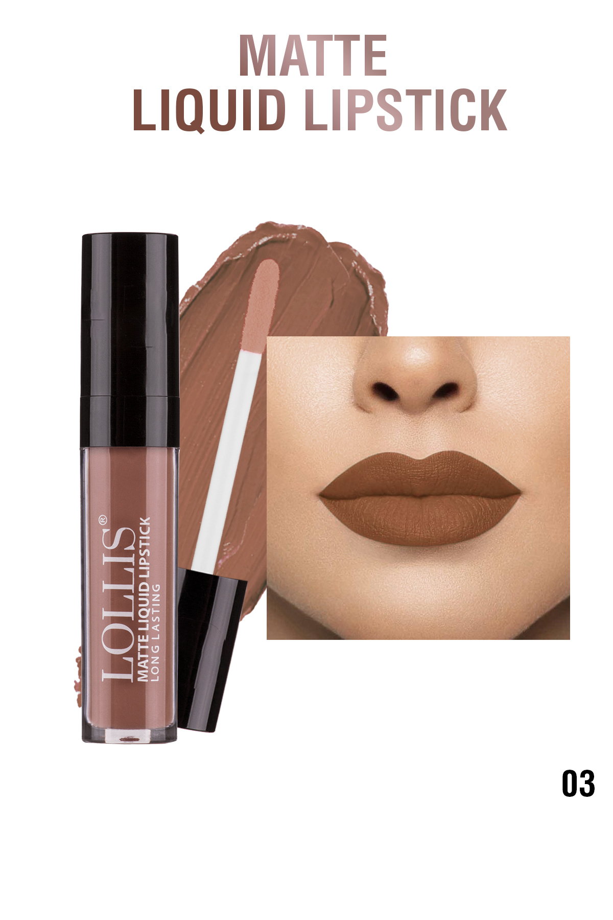 Lollis Matte Liquid Lipstick 03 /mat Likit Ruj 03