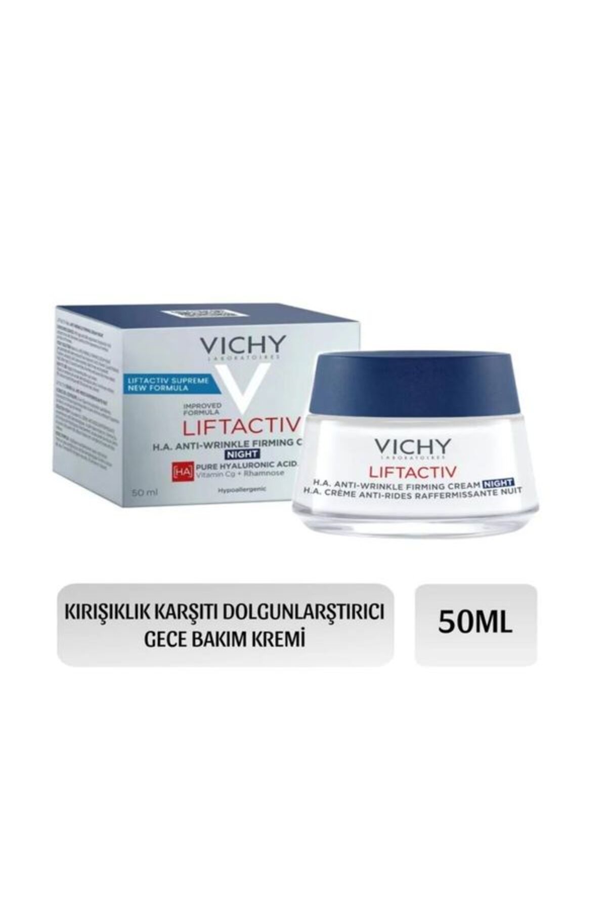 Vichy VİCHY LIFTACTIV H.A. ANTI-WRINKLE DOLGUNLAŞTIRICI VE SIKILAŞTIRICI GECE KREMİ 50 ML
