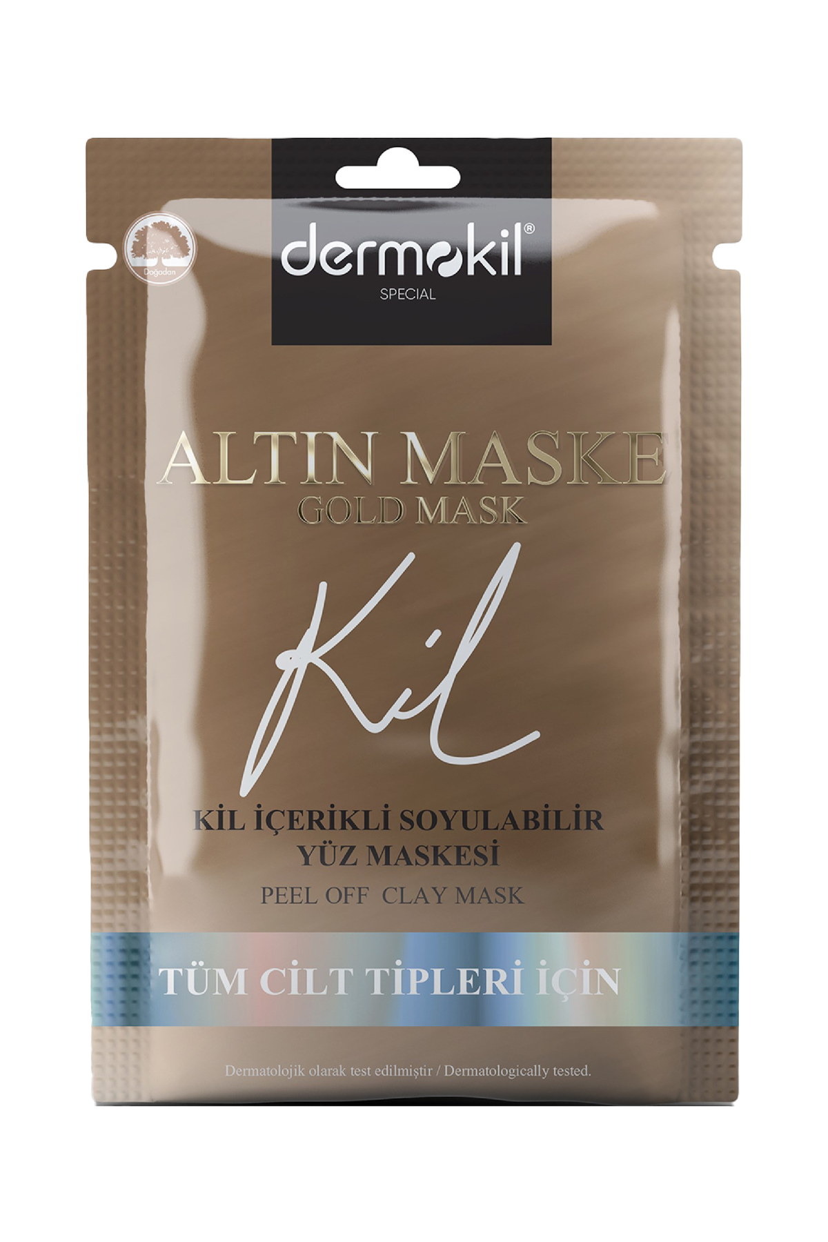 Dermokil Special Soyulabilir Kil Içerikli Gold Maske 15 Ml (tüm Cilt Tipleri Için)
