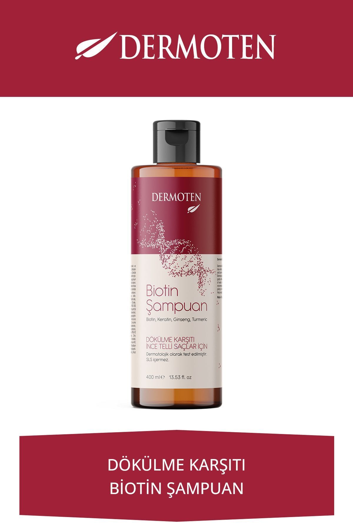 Dermoten Biotin Dökülme Karşıtı Şampuan 400 ml