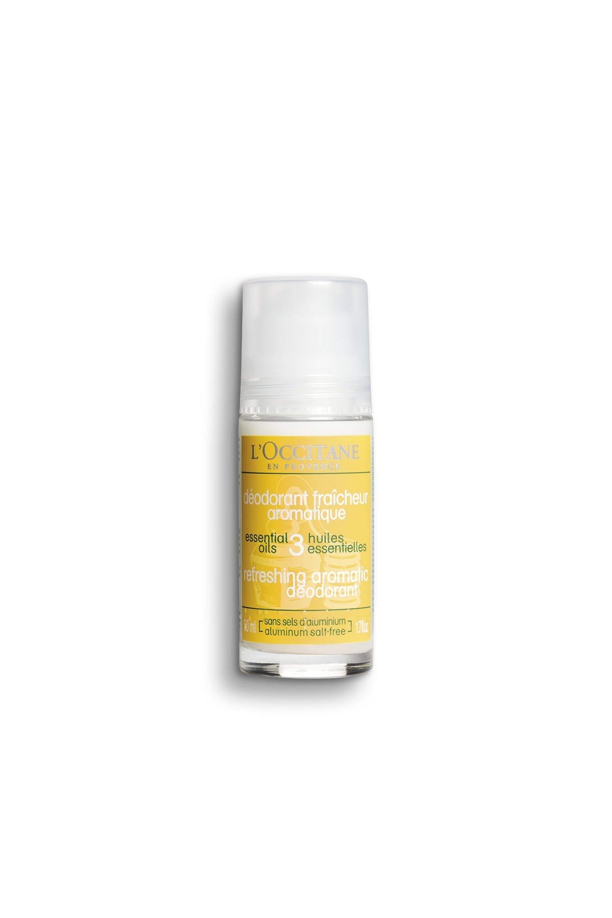 L'Occitane Tazeleyici Aromatik Roll-on Deodorant, Unisex, Tatlı Portakal Yağı İçeren, 50 ml