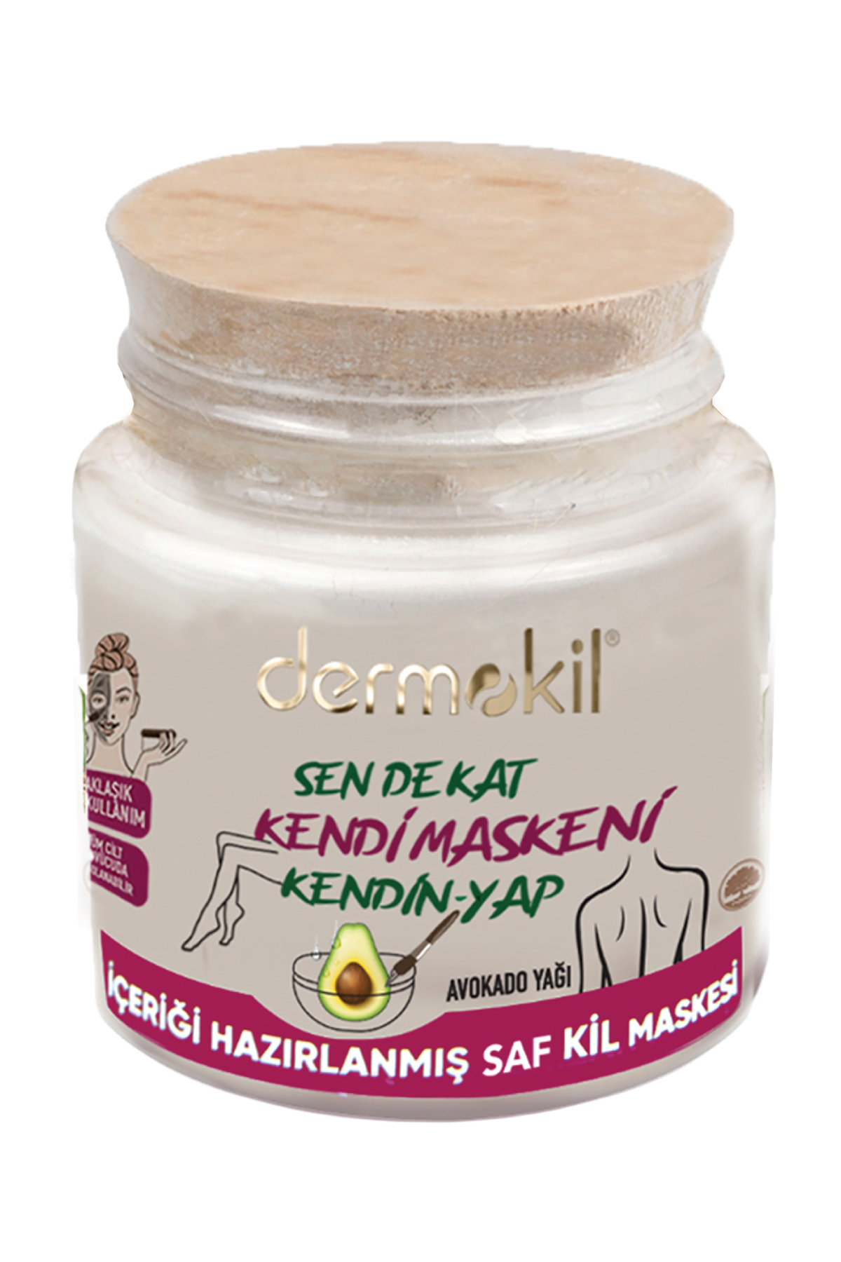 Dermokil Sen De Kat Kendi Maskeni Kendin Yap Avokado Yağı Kil Maskesi 280 ml