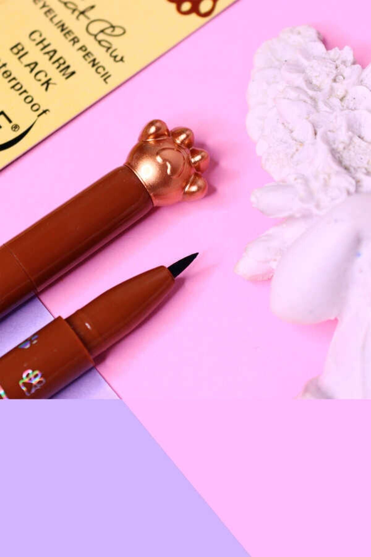 Kedi Patili Siyah Waterproof Pen Eyeliner
