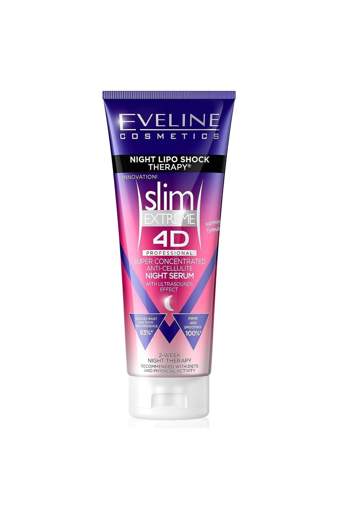 Eveline Cosmetics Slim Extreme 4D Selülit Kremi - Gece Lipo Şok Terapisi, Tüm Cilt Tipleri için 250ml