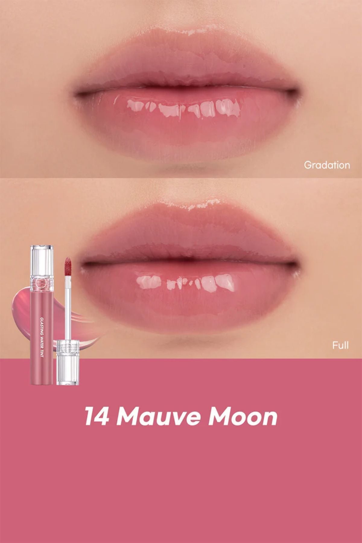 Romand Glasting Water Tint #sunset / Gün Boyu Kalıcı Parlak Tint- Günbatımı Serisi- 14 Mauve Moon (VİONİNE)