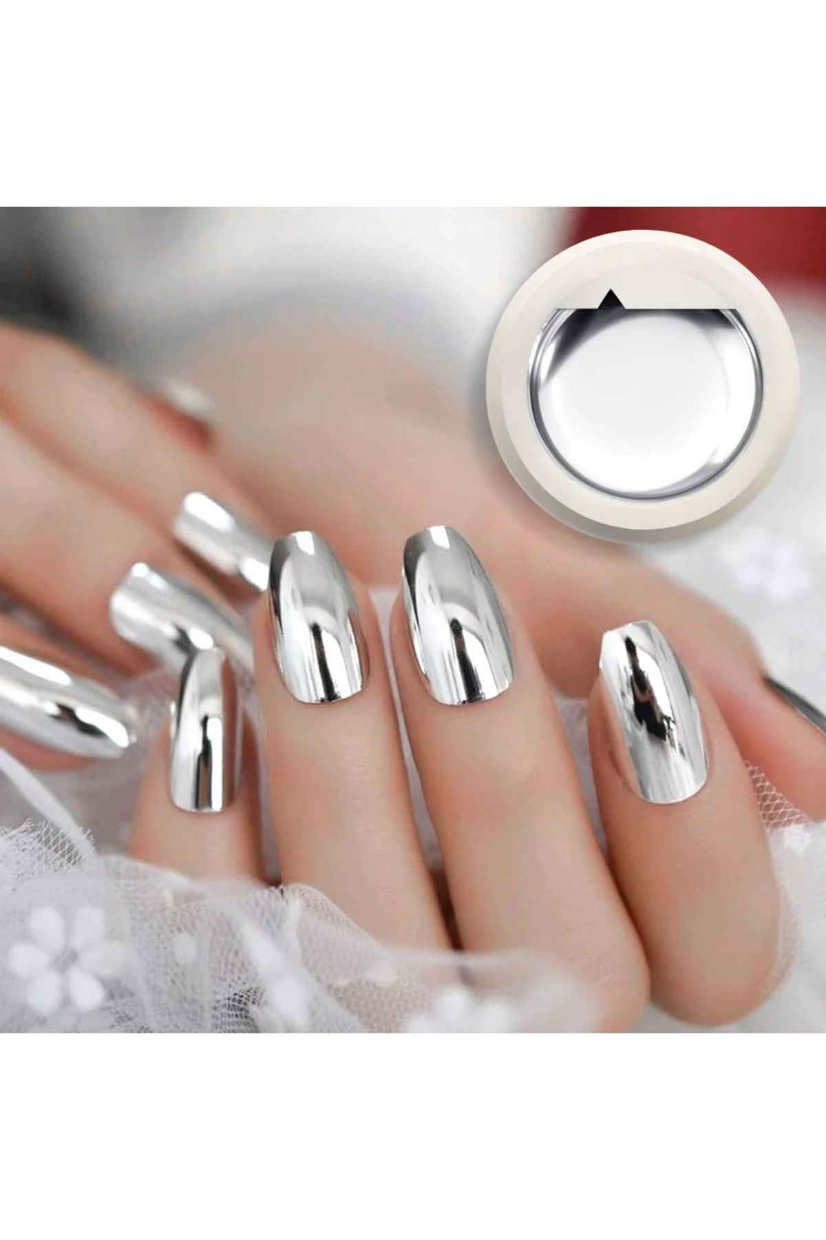 Venalisa Silver Gel Paint Metalik Gri Nail Art Kalıcı Oje 5g