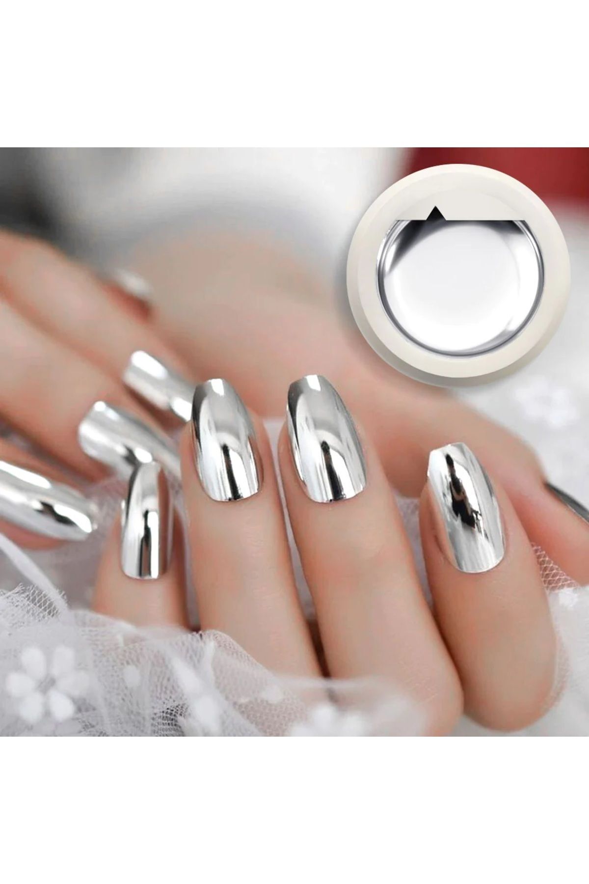 Venalisa Silver Gel Paint Metalik Gri Nail Art Kalıcı Oje 5g