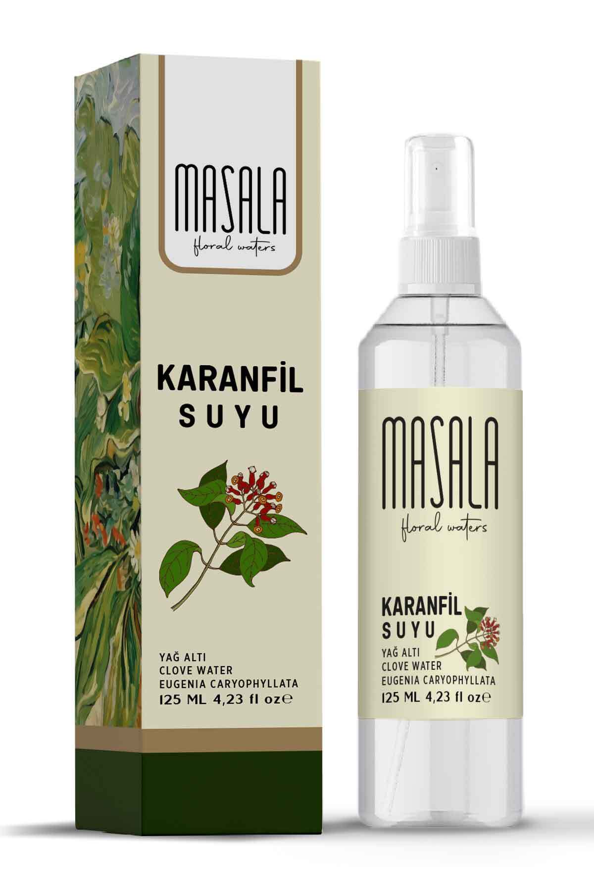 Masala Saf Karanfil Suyu 125 ml %100 Doğal Yağlı Hidrosol - Tonik Clove Floral Water Hydrosol Tonic