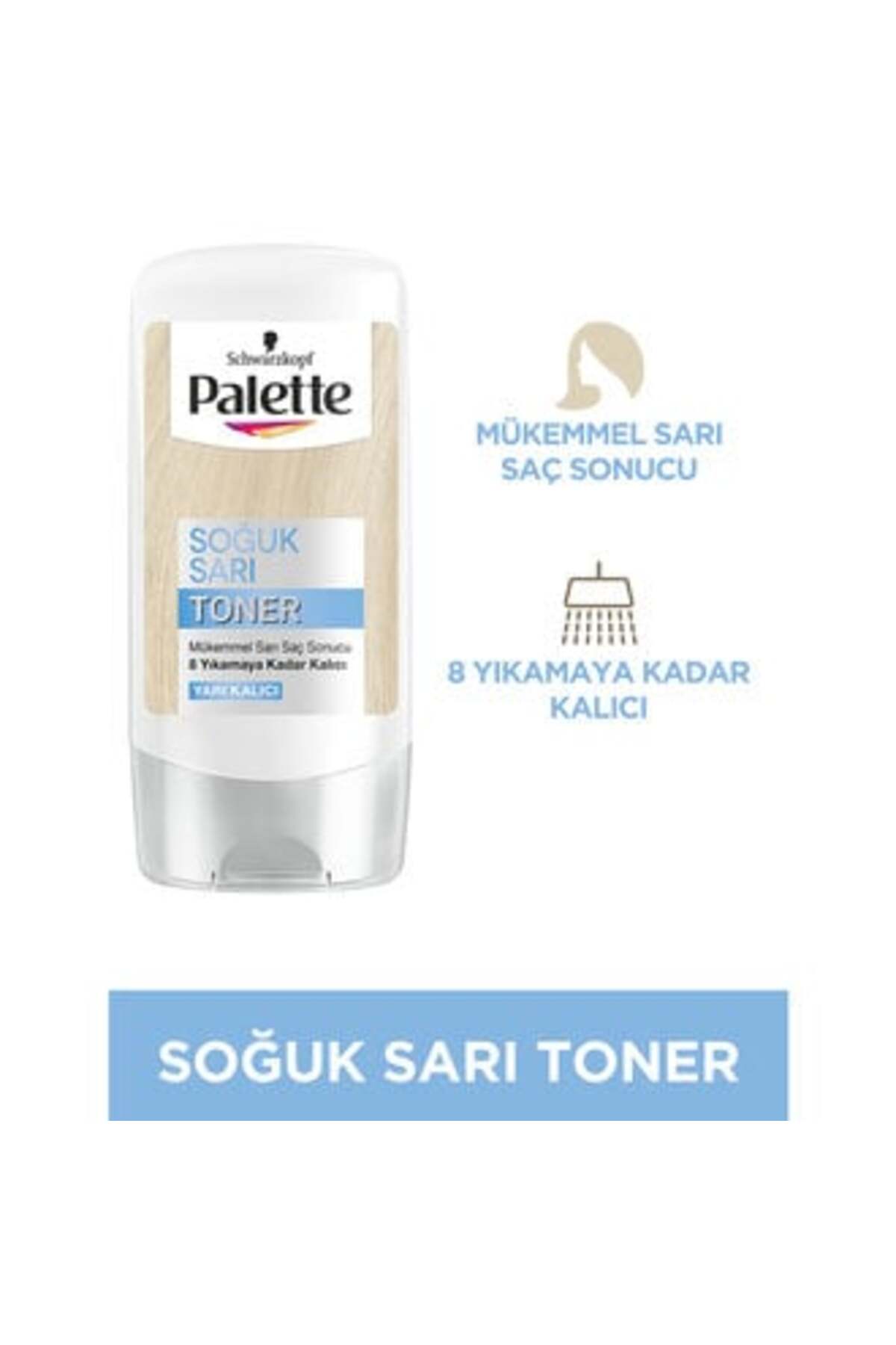 Baby ( KİL MASKESİ HEDİYE ) Palette Soğuk Sarı Toner Yarı Kalıcı 150 Ml ( 1 ADET )