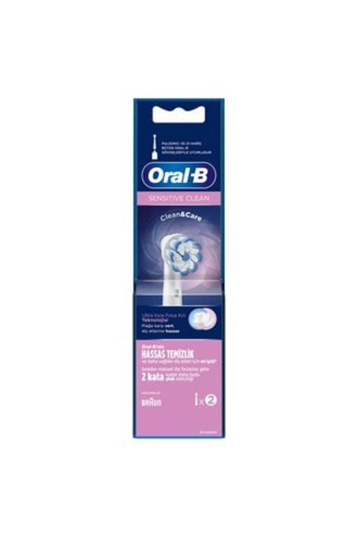 Baby ( KİL MASKESİ HEDİYE ) Oral-B Şarjlı Yedek Başlık Sensitive Diş Fırçası 2'li ( 1 ADET )