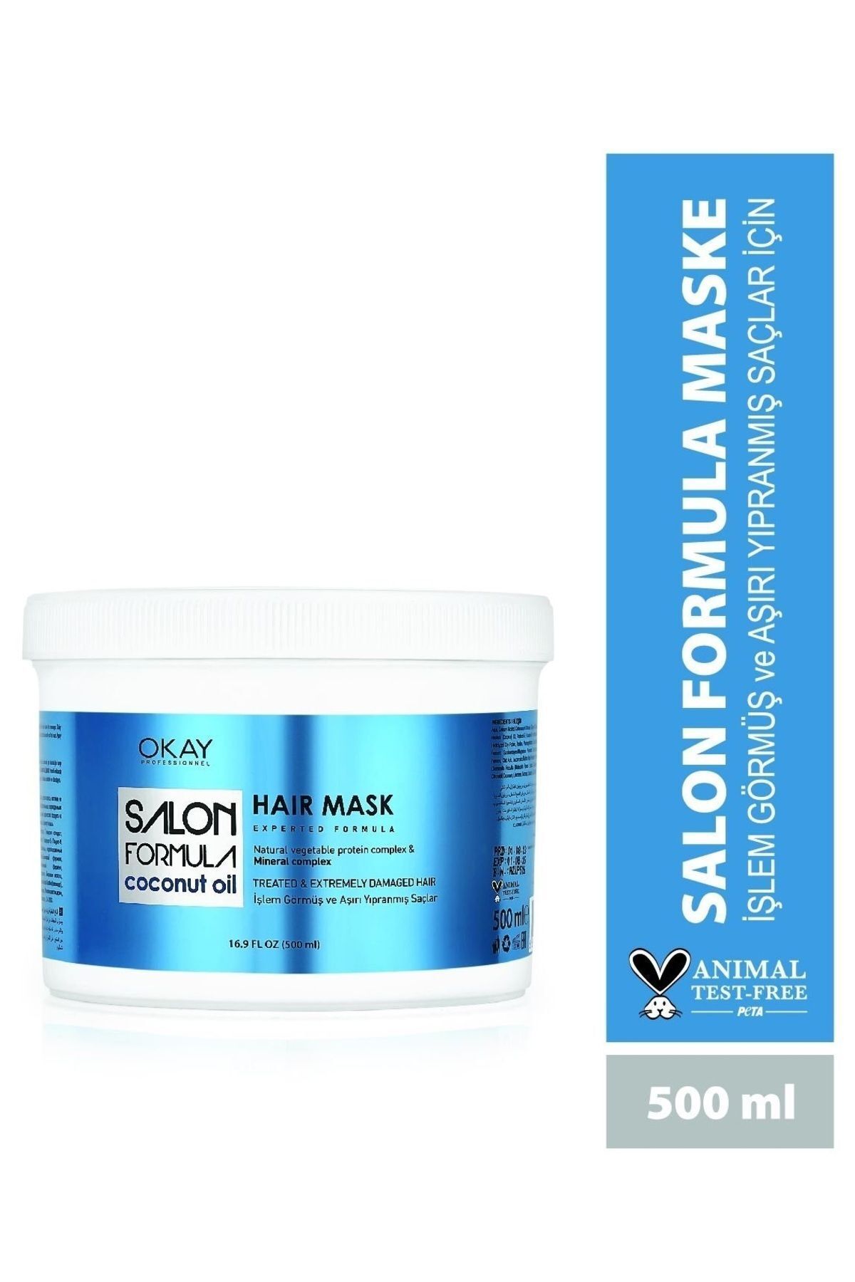 OKAYPROFESSIONNEL Okay Salon Formula Saç Maskesi Coconut 500 ML