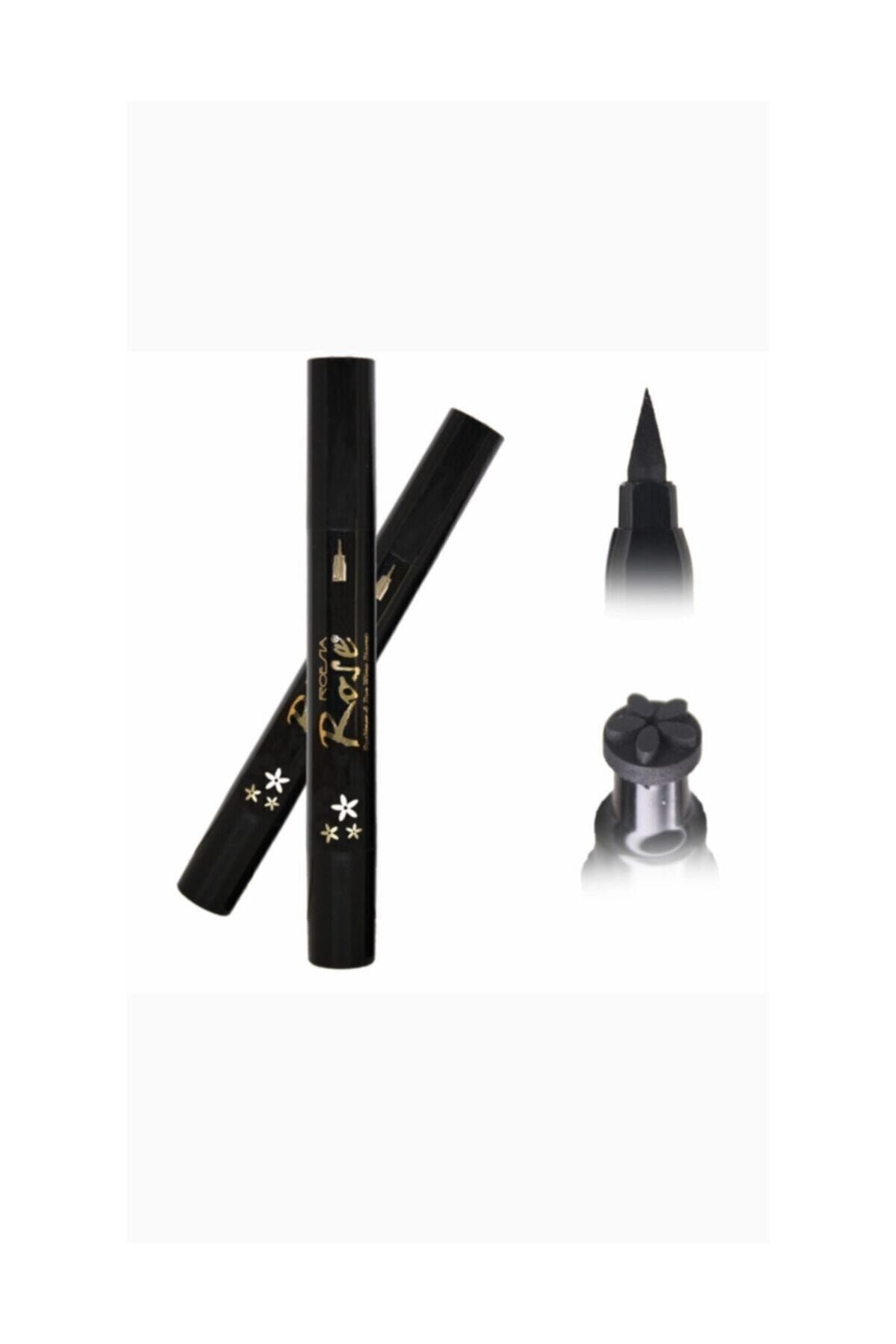 Roesıa Rose Cosmetics Cift Uçlu Eyeliner Çiçek Baskılı