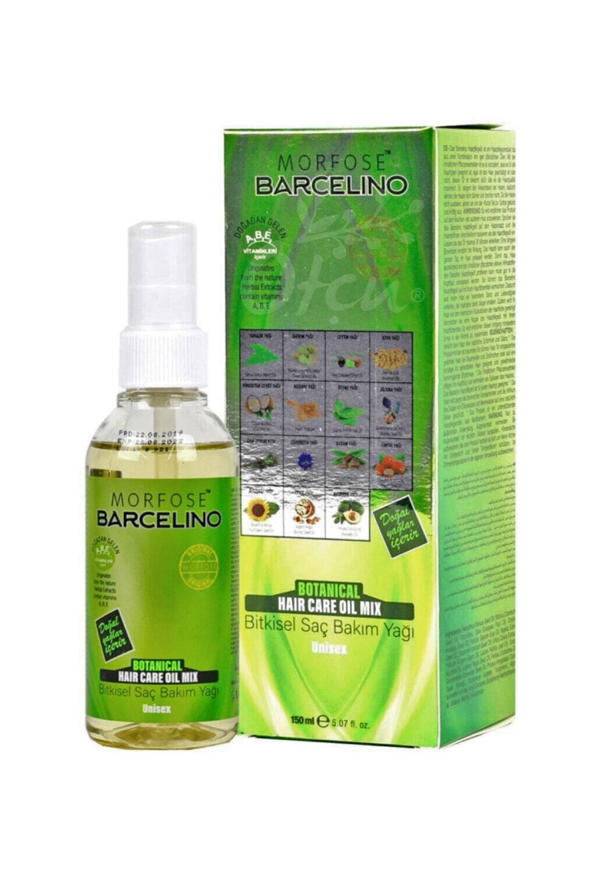 Morfose Barcelino Bitkisel Saç Bakım Yağı 150 Ml