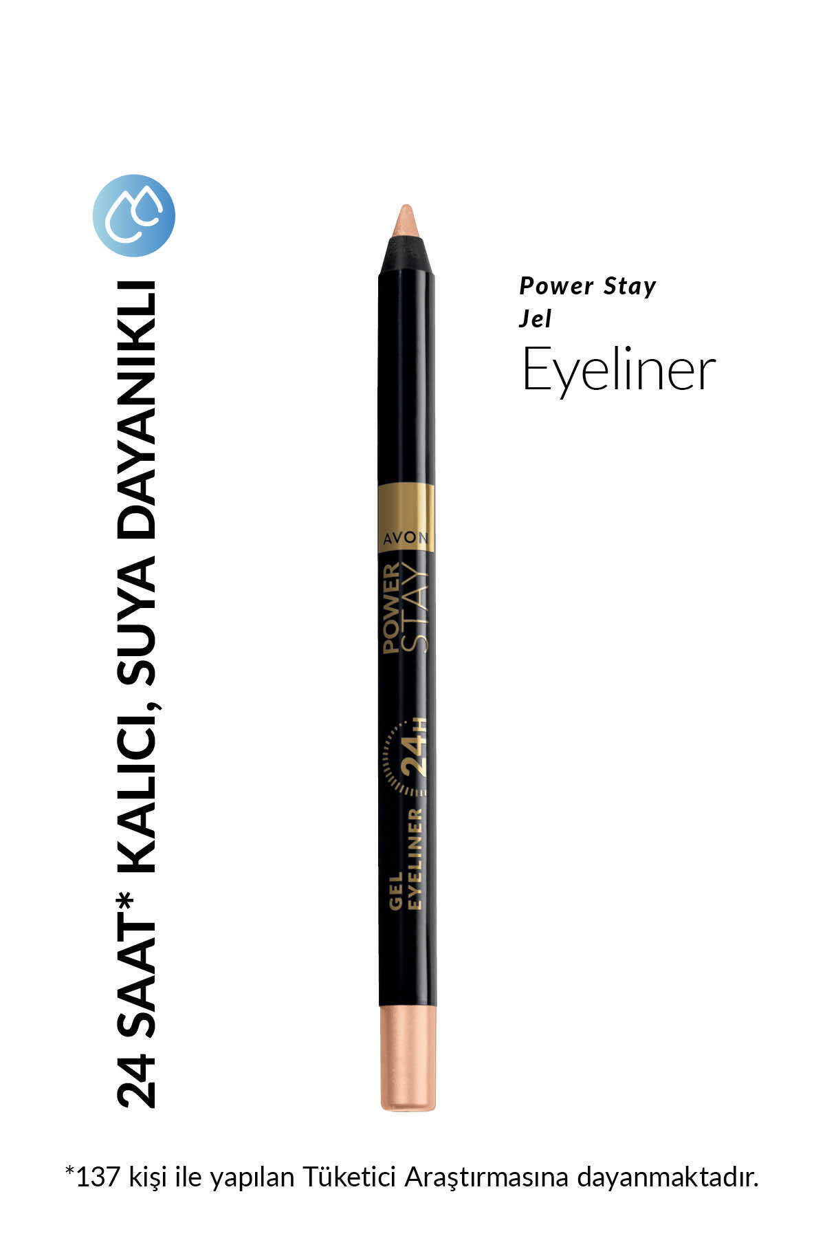 AVON Power Stay Jel Eyeliner Nude
