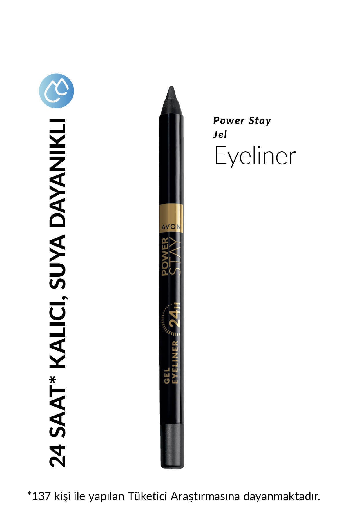AVON Power Stay Jel Eyeliner Black