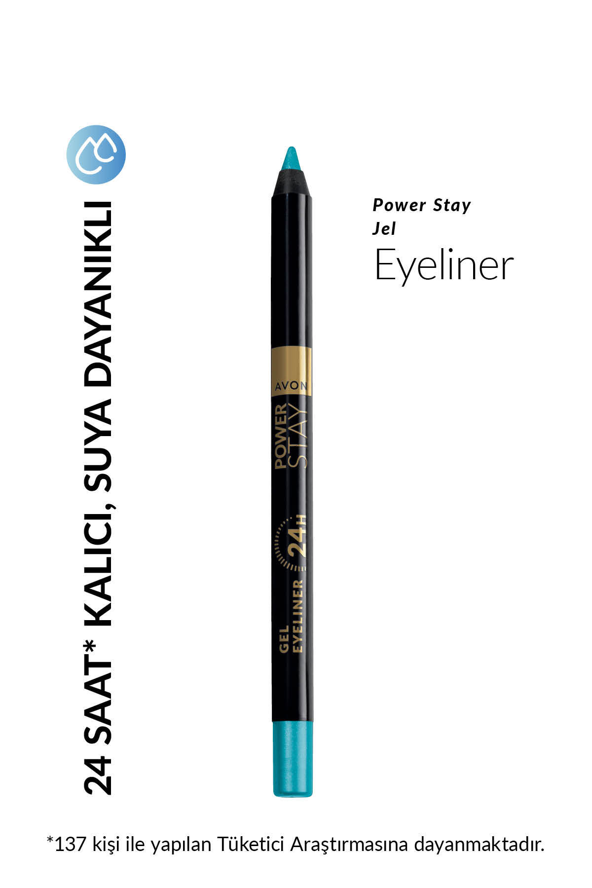 AVON Power Stay Jel Eyeliner Tropical Teal