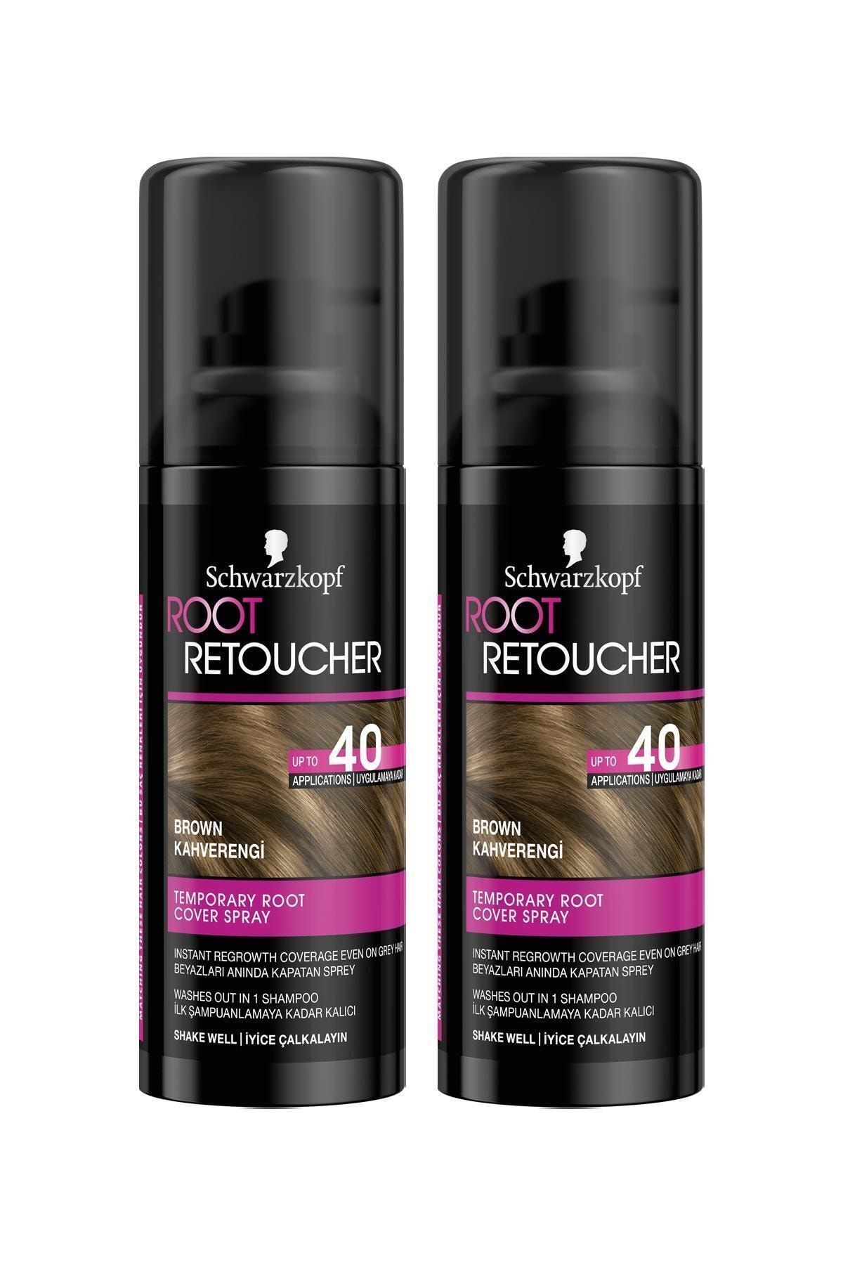 Schwarzkopf Beyazları Anında Kapatan Sprey Boya Kahverengi 120 ml X 2 Adet