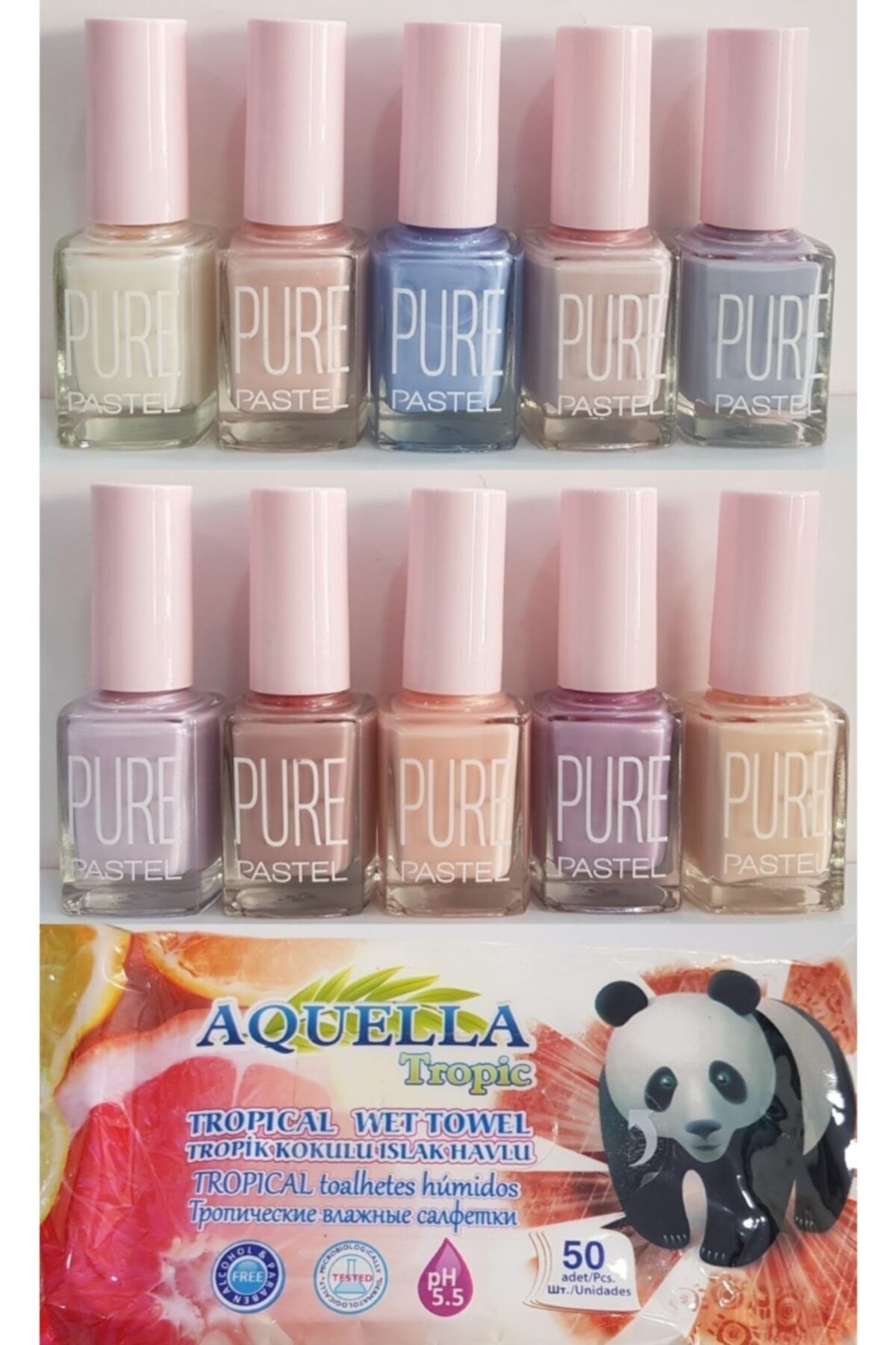 Pastel 10 Lu Oje Seti Pure