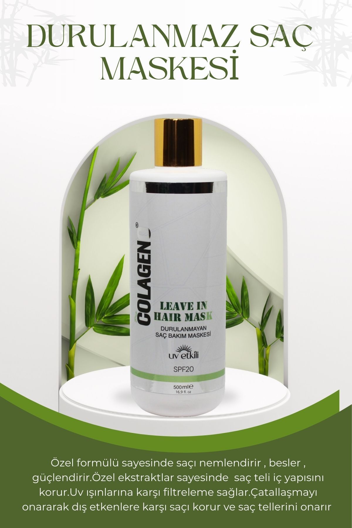 PİEL Colageno Leave In Hair Mask Durulanmayan Saç Bakım Maskesi