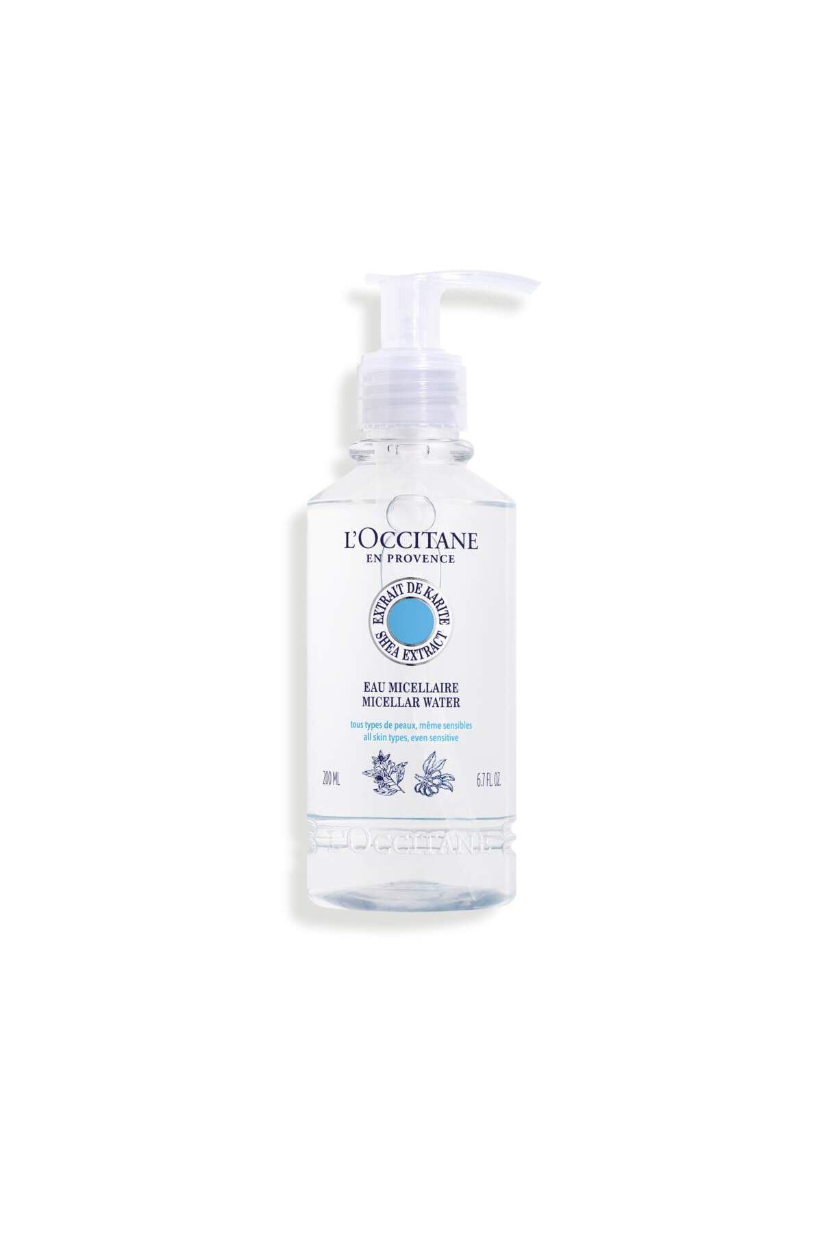L'Occitane Shea Nemlendirici ve Besleyici Micellar Suyu, Tüm Cilt Tipleri için, Shea ve Tatlı Portakal Yağı İçeren, 200 ml
