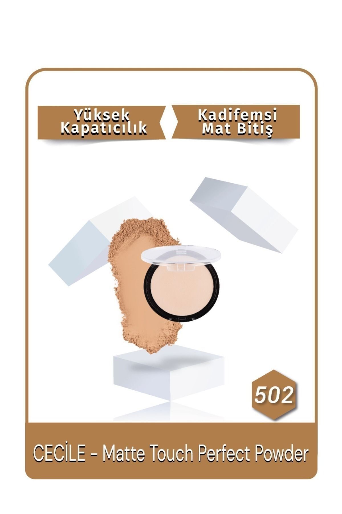 Cecile Matte Touch Perfect Powder Pudra 502 Beige