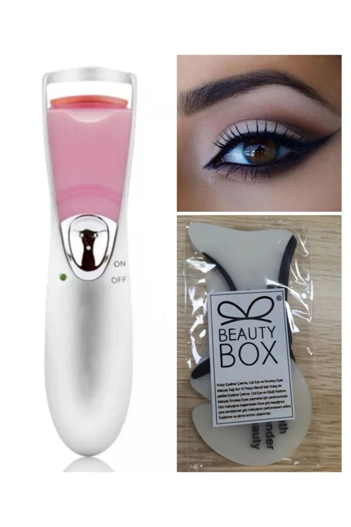 Beauty Box 2 Yıl Garantili Çift Isıtmalı Kirpik Kıvırıcı Mükemmel Kirpikler Eyelash Curler Lash Lifting Effect