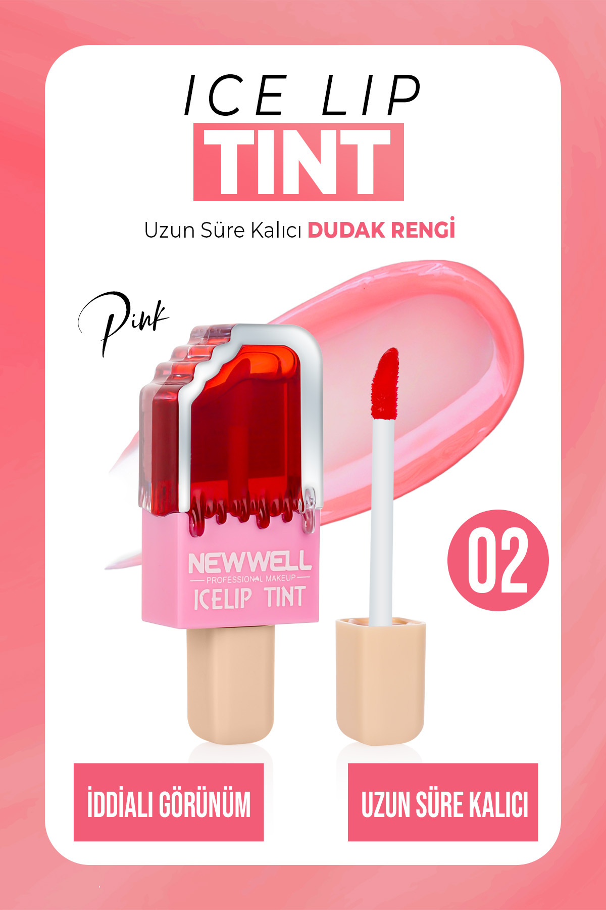 New Well Ice Lip Tint Pink 02 6 ML