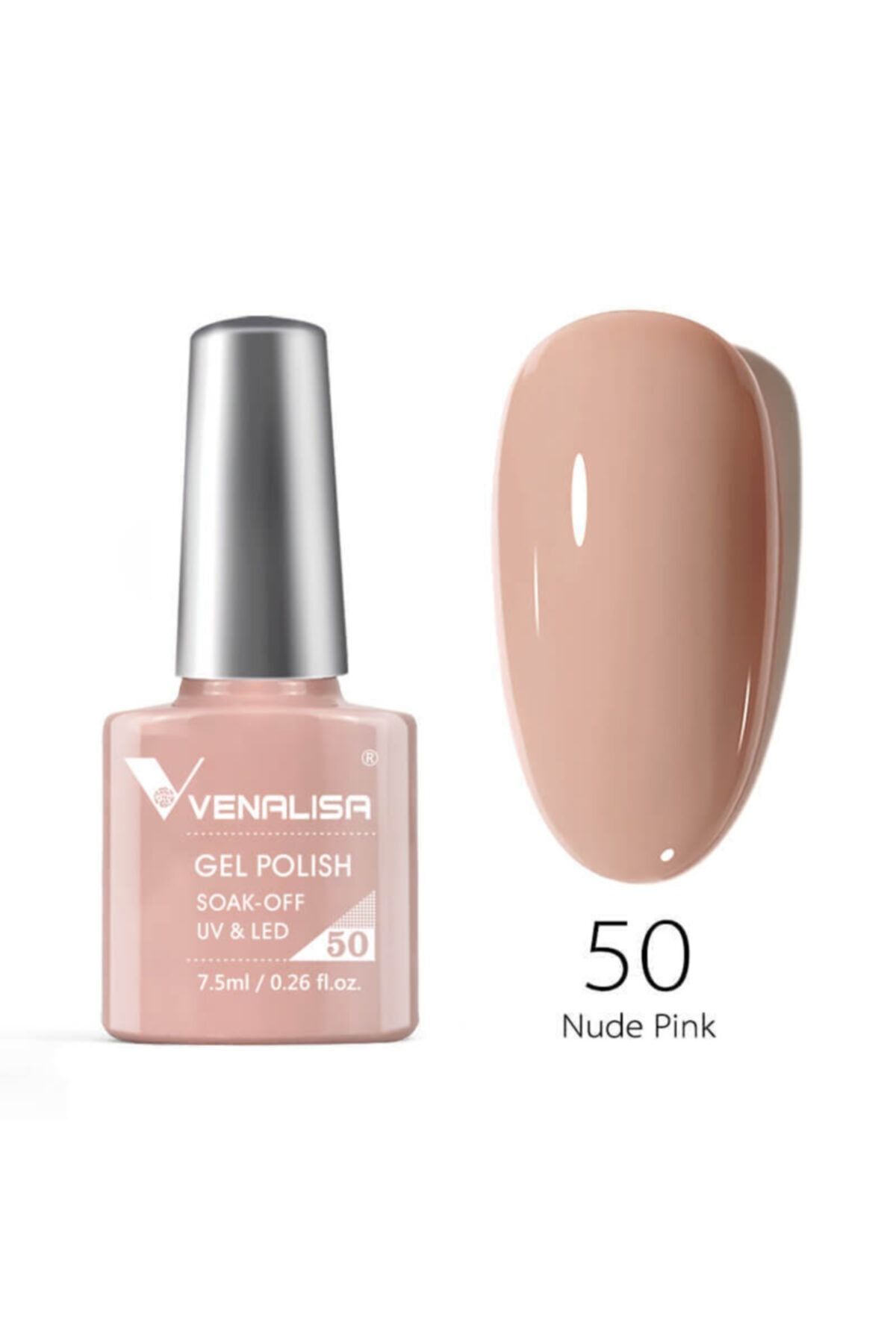 Venalisa 7.5 ml Uv Led Kalıcı Oje Nude Pink No.50