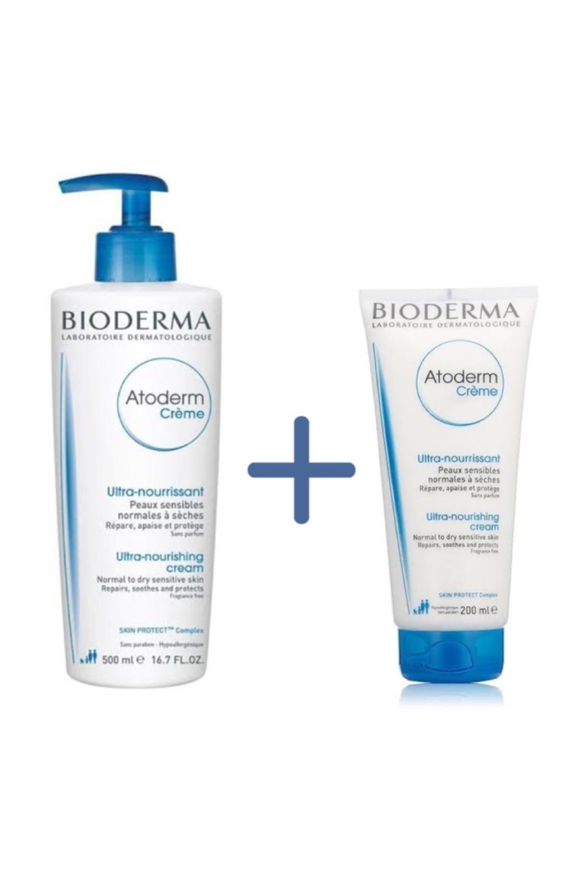 Bioderma Atoderm Cream 500ml + Atoderm Cream 200ml
