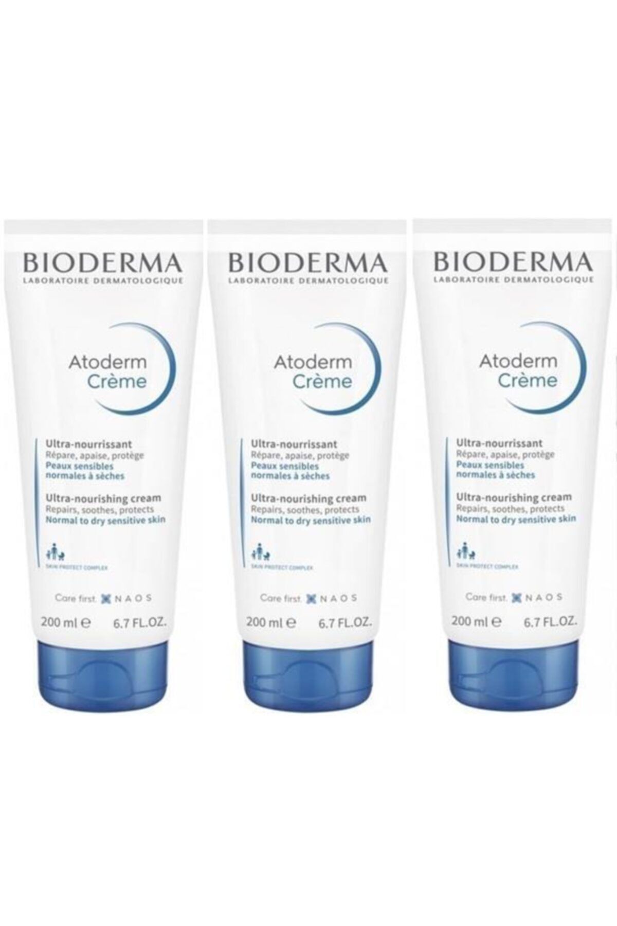 Bioderma Atoderm Cream Tube 200 Ml 3 Adet