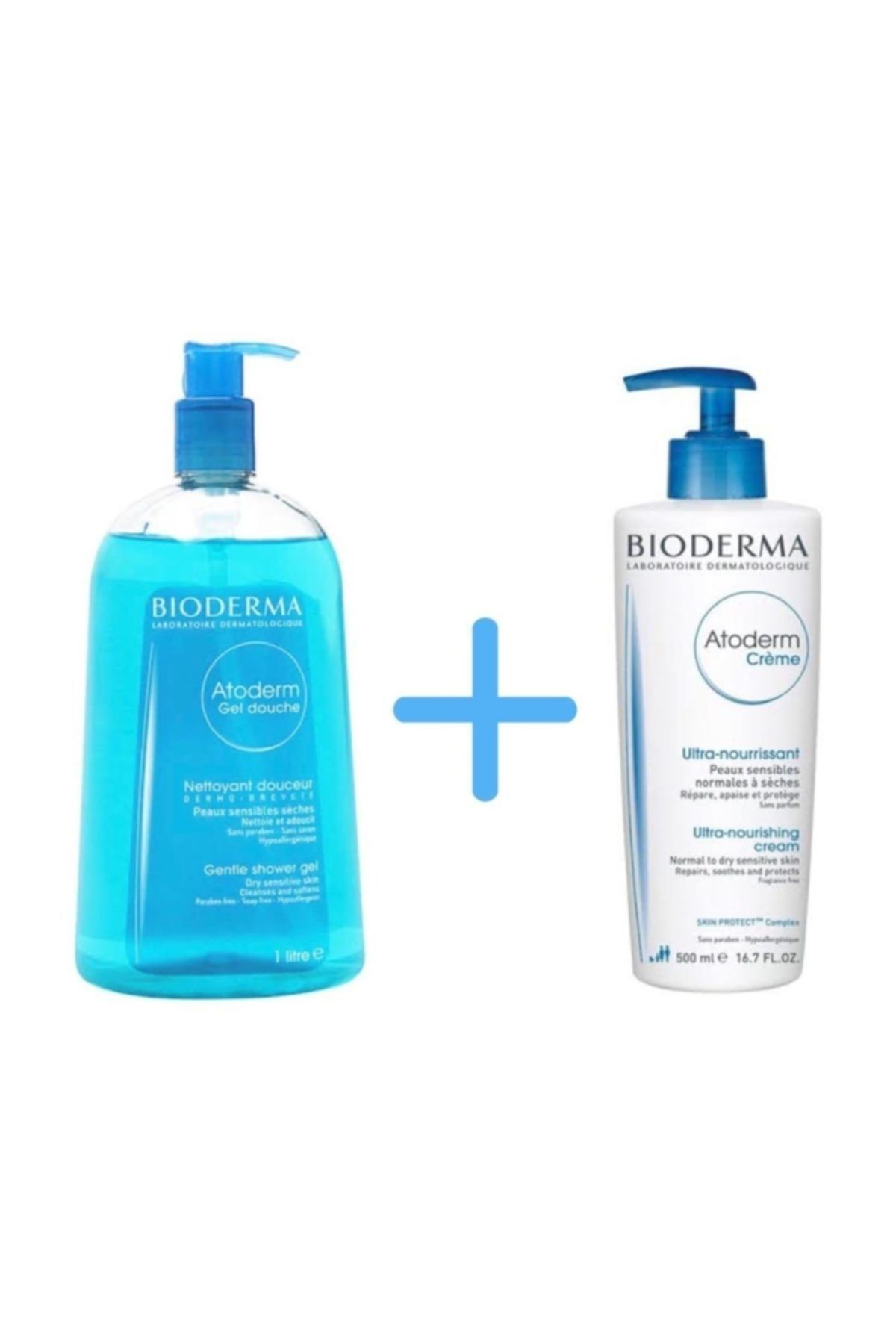 Bioderma Atoderm Shower Gel 1lt + Bıoderma Atoderm Cream 500ml