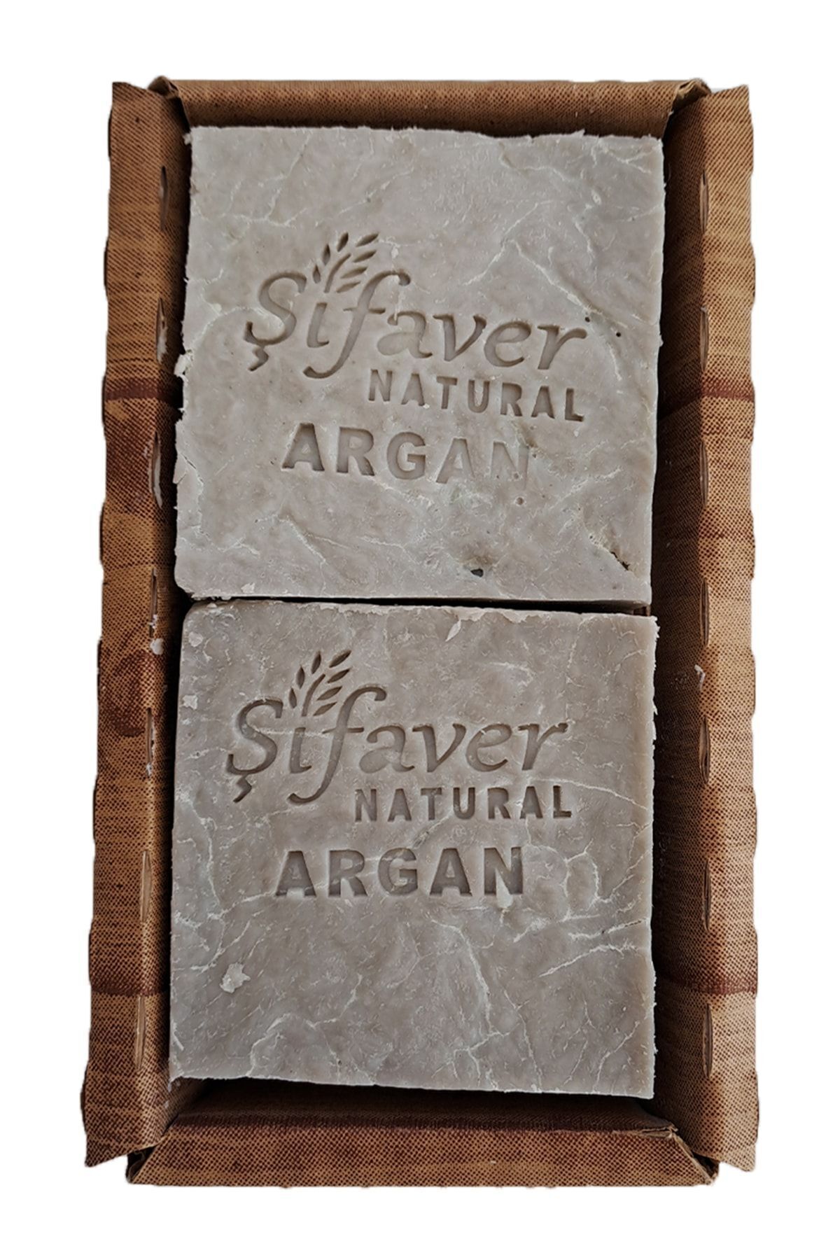 ŞİFAVER Doğal Ve El Yapımı Argan Yağlı Sabun 500gr 4 Adet Saçı Besler Ve Parlaklık Verir