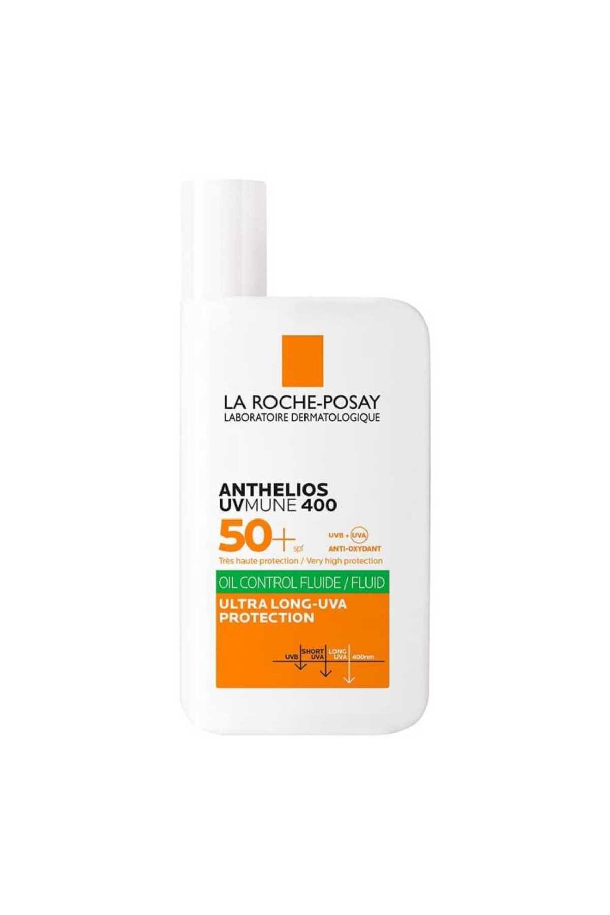 La Roche Posay Anthelios Oil Control Fluid Hassas ve Yağlı ciltler için Yüz Güneş Kremi 50 ml - Carest Cosmetic