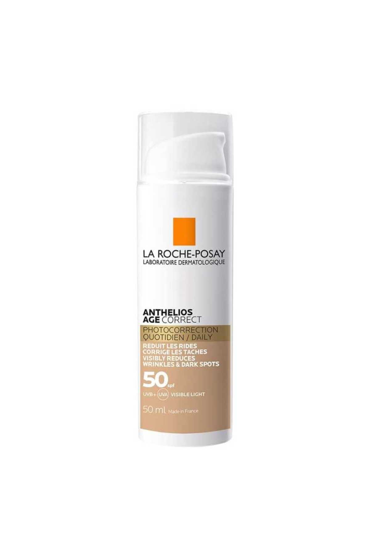 La Roche Posay Anthelios Age Correct SPF50+ Kırışıklık Karşıtı Renkli Güneş Koruyucu CC Cream - Carest Cosmetic