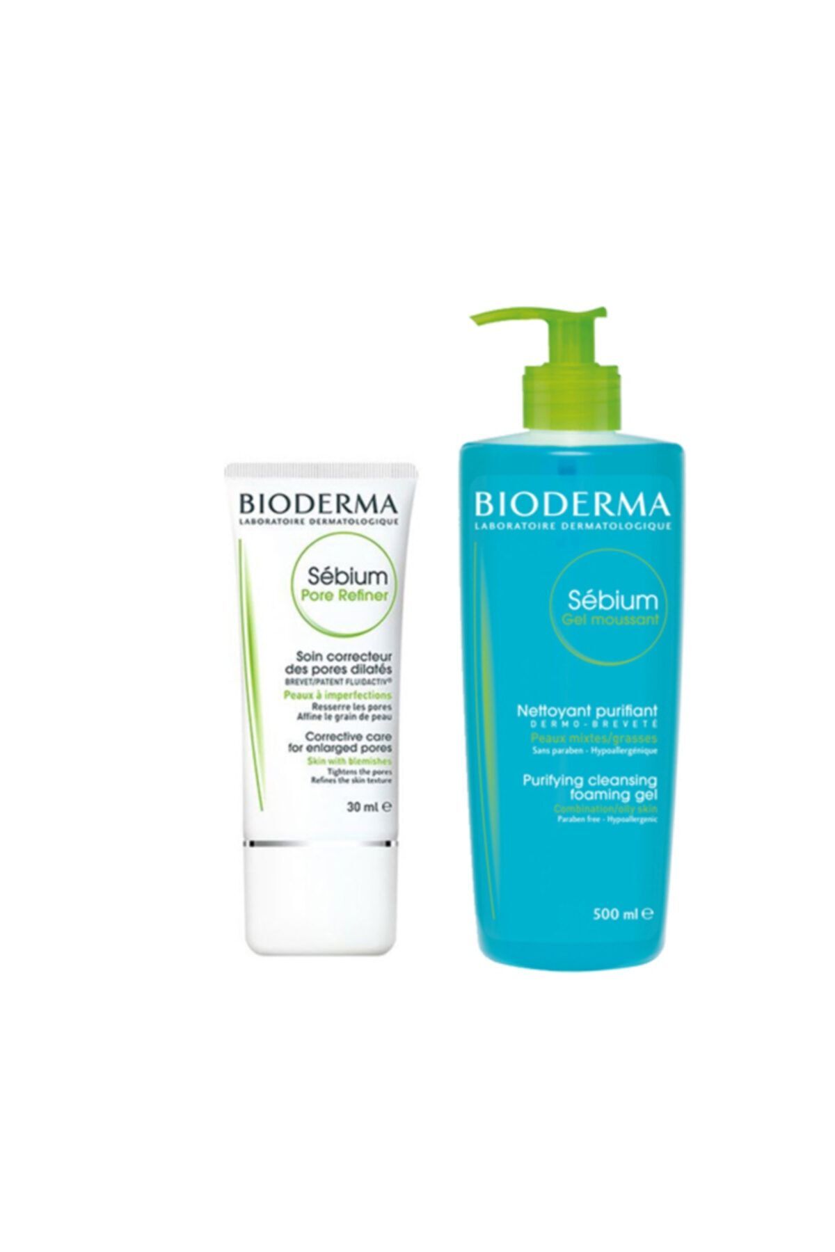 Bioderma Sebium Gözenekler Için Bakım Seti | Sebium Pore Refiner - Sebium Jel 500 ml