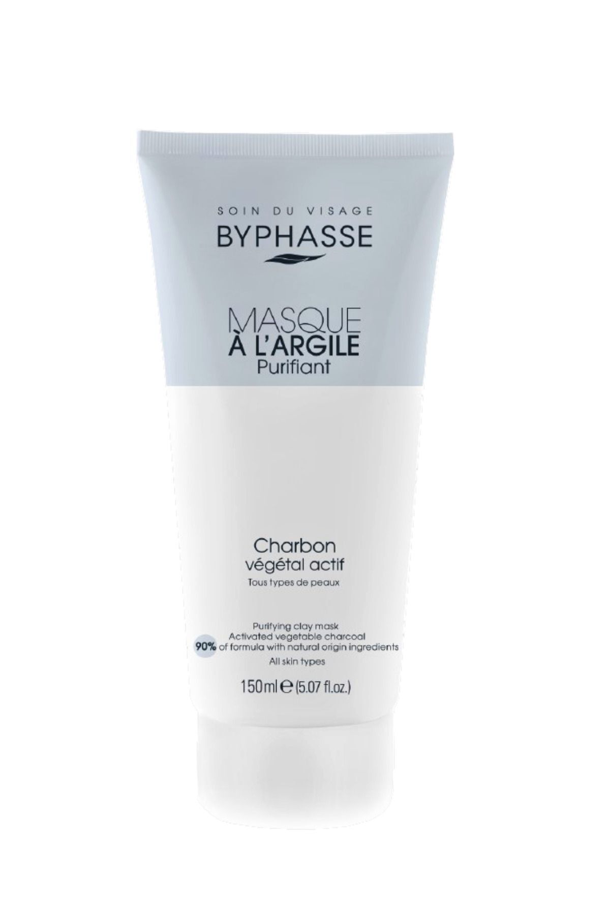 BYPHASSE Aktif Bitkisel Kömür İçeren Arındırıcı Kil Maskesi 150ml