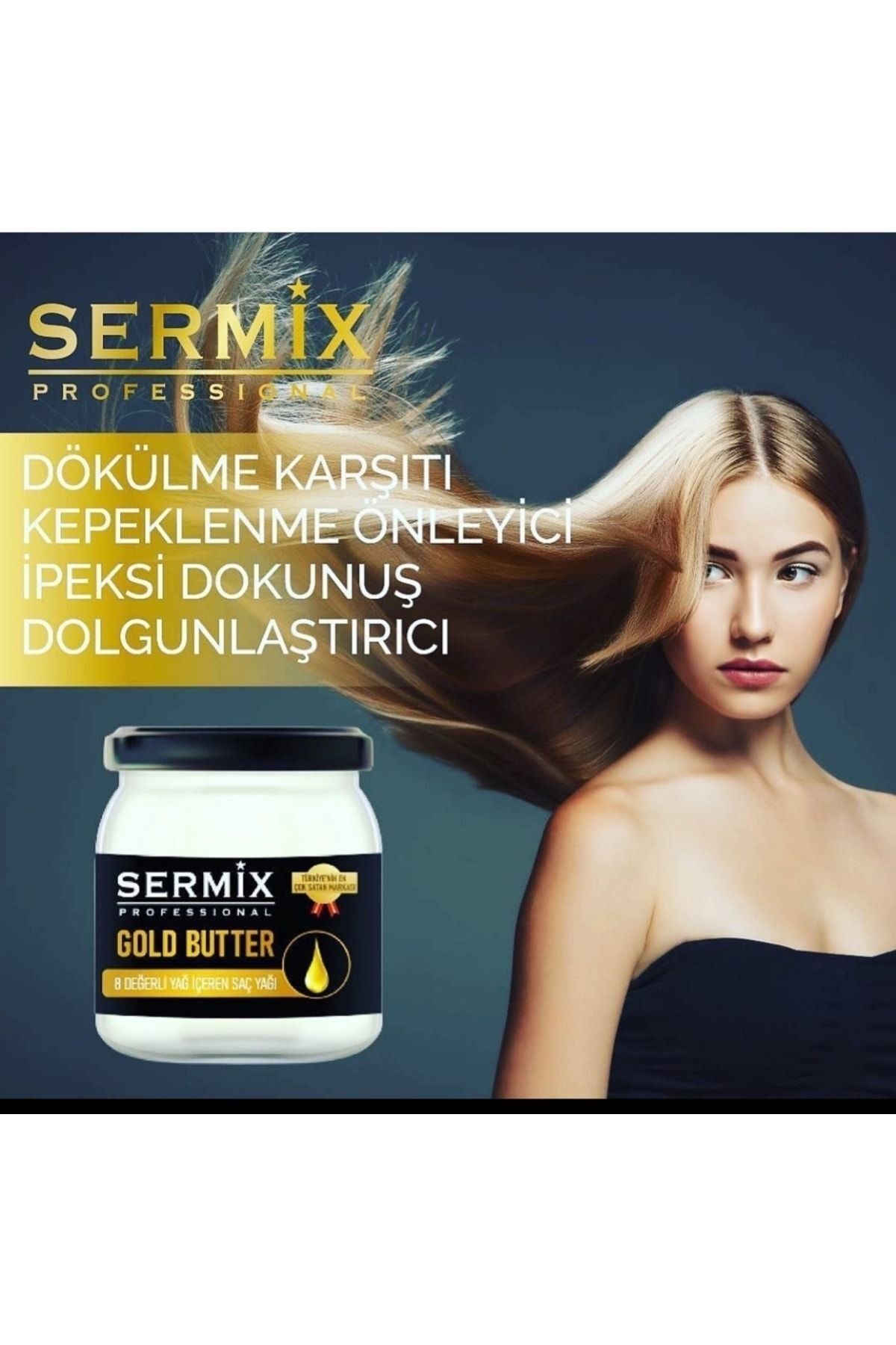 SERMİX Gold Butter Durulanmaz Saç Maskesi
