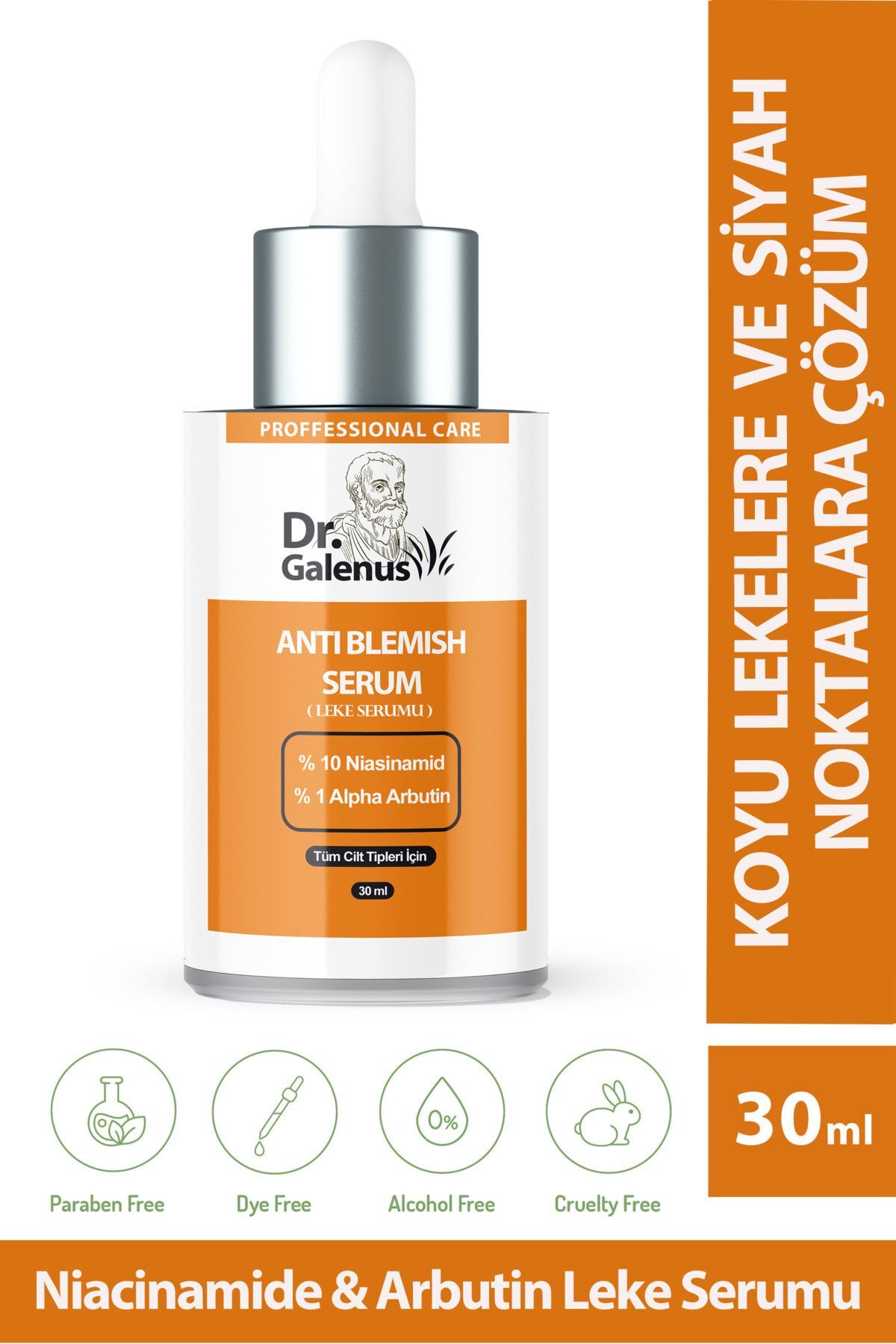 Dr. Galenus Yoğun Leke Karşıtı Ve Ton Eşitleyici Bakım Serumu (%10 NİACİNAMİDE & %1 ALPHA ARBUTİN) 30 ml