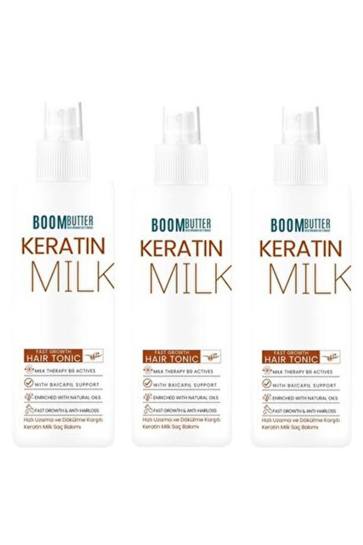 PROCSIN Boom Butter Keratin Milk Hızlı Uzama Dökülme Karşıtı 3'lü Saç Spreyi Paketi 150 Ml X 3
