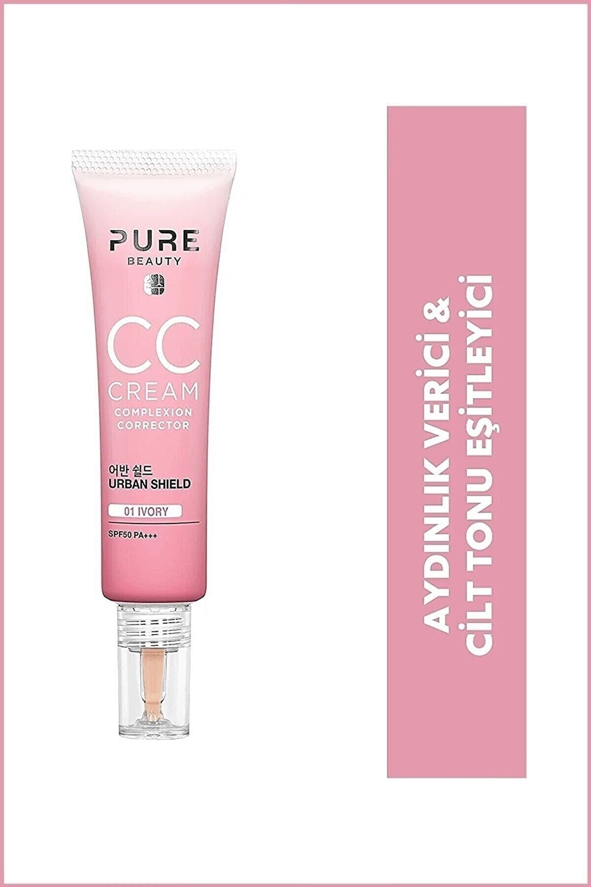 PURE BEAUTY Cc Cream Spf50 Pa+++ 01 Ivory 30 ml