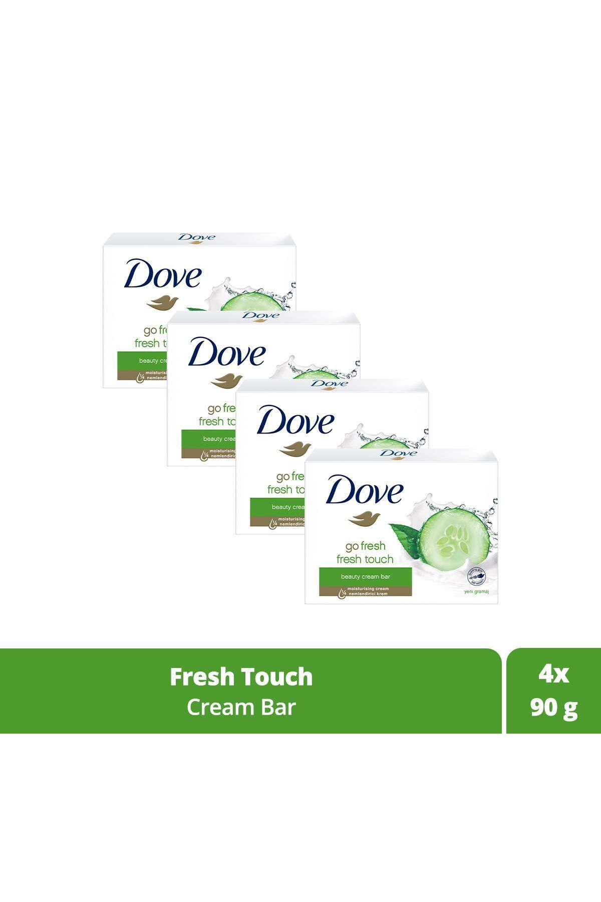 Dove Cream Bar Güzellik Sabunu Fresh Touch 100 Gr. X 4 Adet