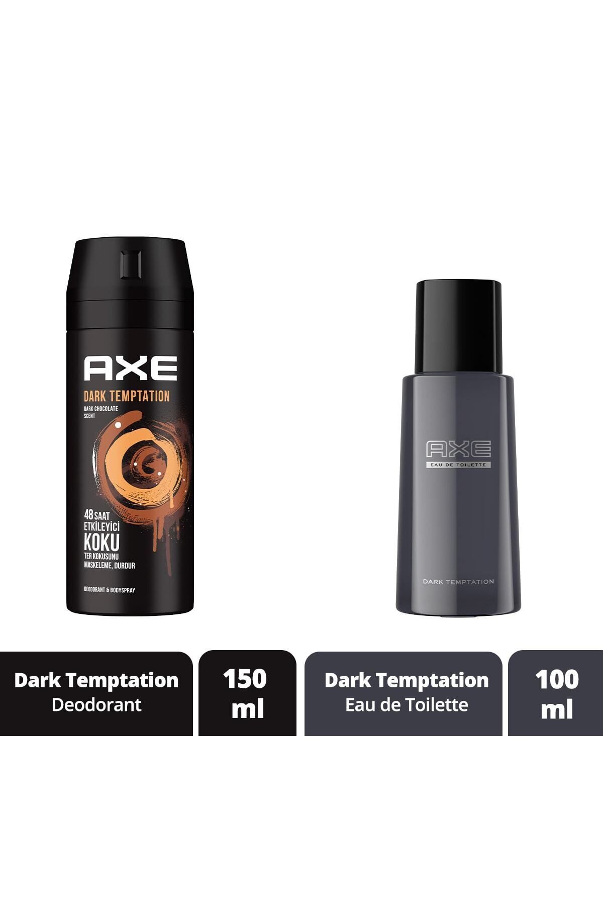 Axe Erkek Deodorant & Bodyspray Dark Temptation 150 ml + Edt Erkek Parfüm Dark Temptation 100 ml