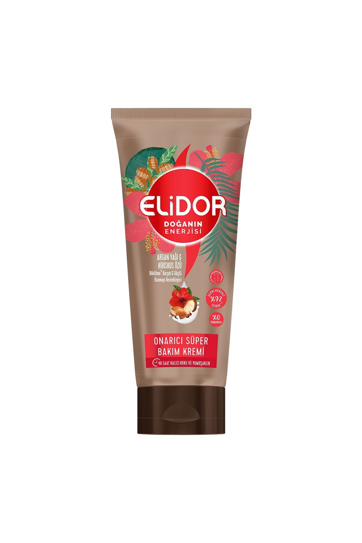 Elidor Doğanın Enerjisi Onarıcı Süper Saç Bakım Kremi Argan Yağı Ve Hibiskus Özü 170 ml