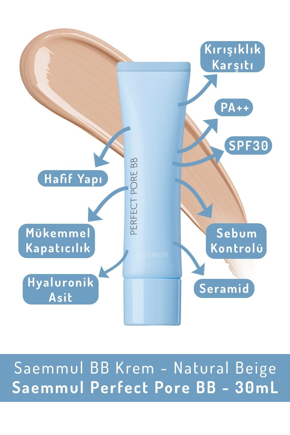THE SAEM Saemmul Bb Krem Spf30 Pa - Natural Beige - Saemmul Perfect Pore Bb 30 ml (VİONİNE)