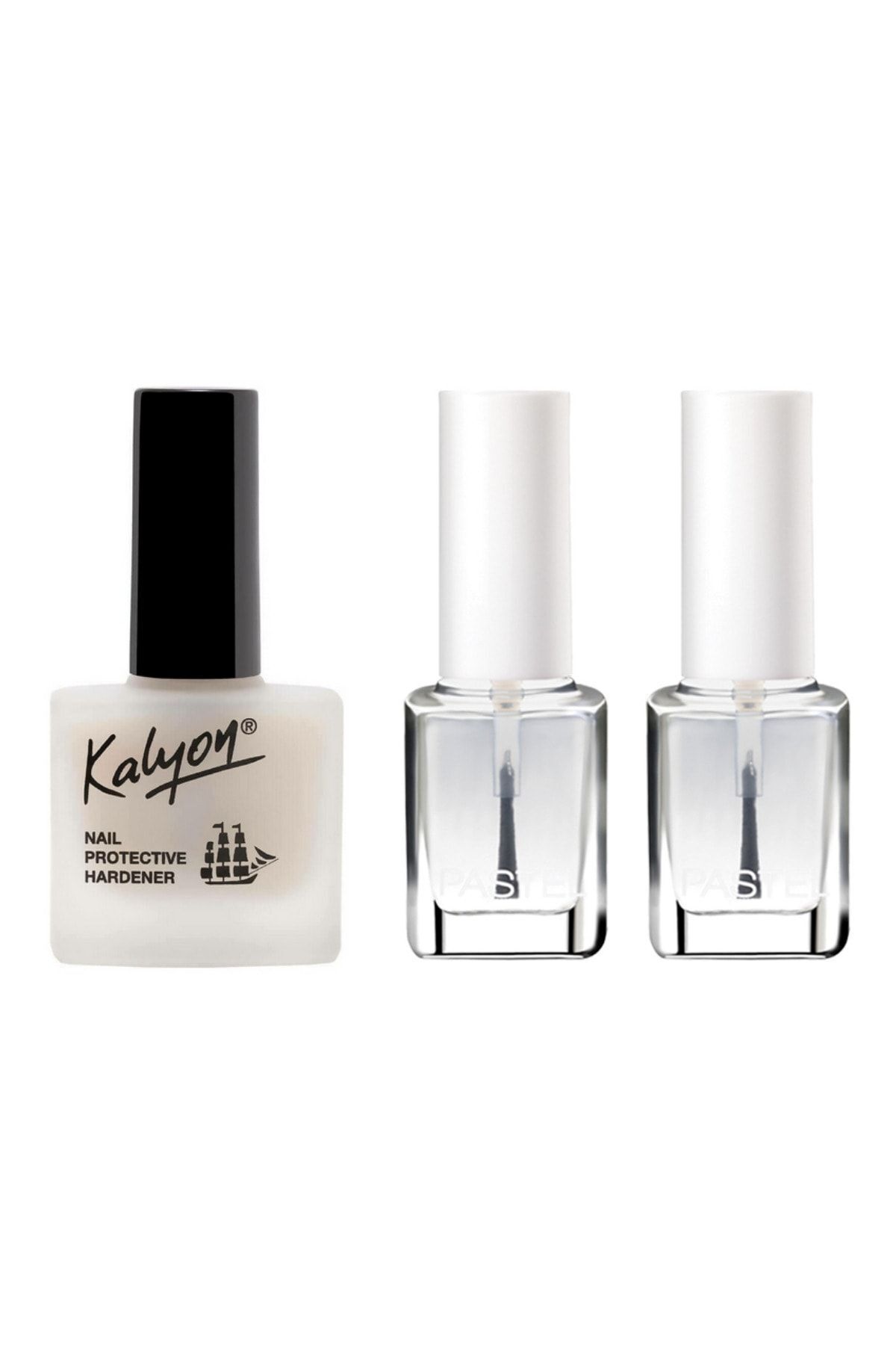 Kalyon Tırnak Besleyici ve 11 ml ve Pastel 2'li Parlatıcı Oje