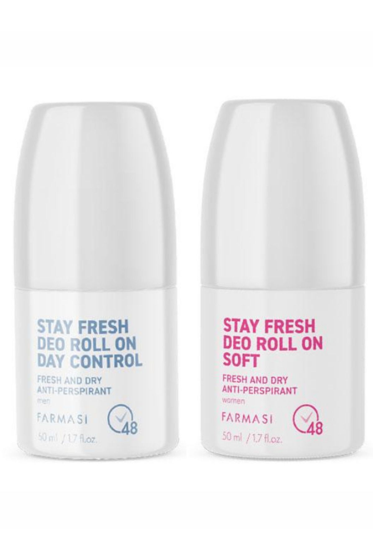 Farmasi Anti-Perspirant Deo Roll On Erkek Day Control & Anti-Perspirant Deo Roll On Kadın Soft