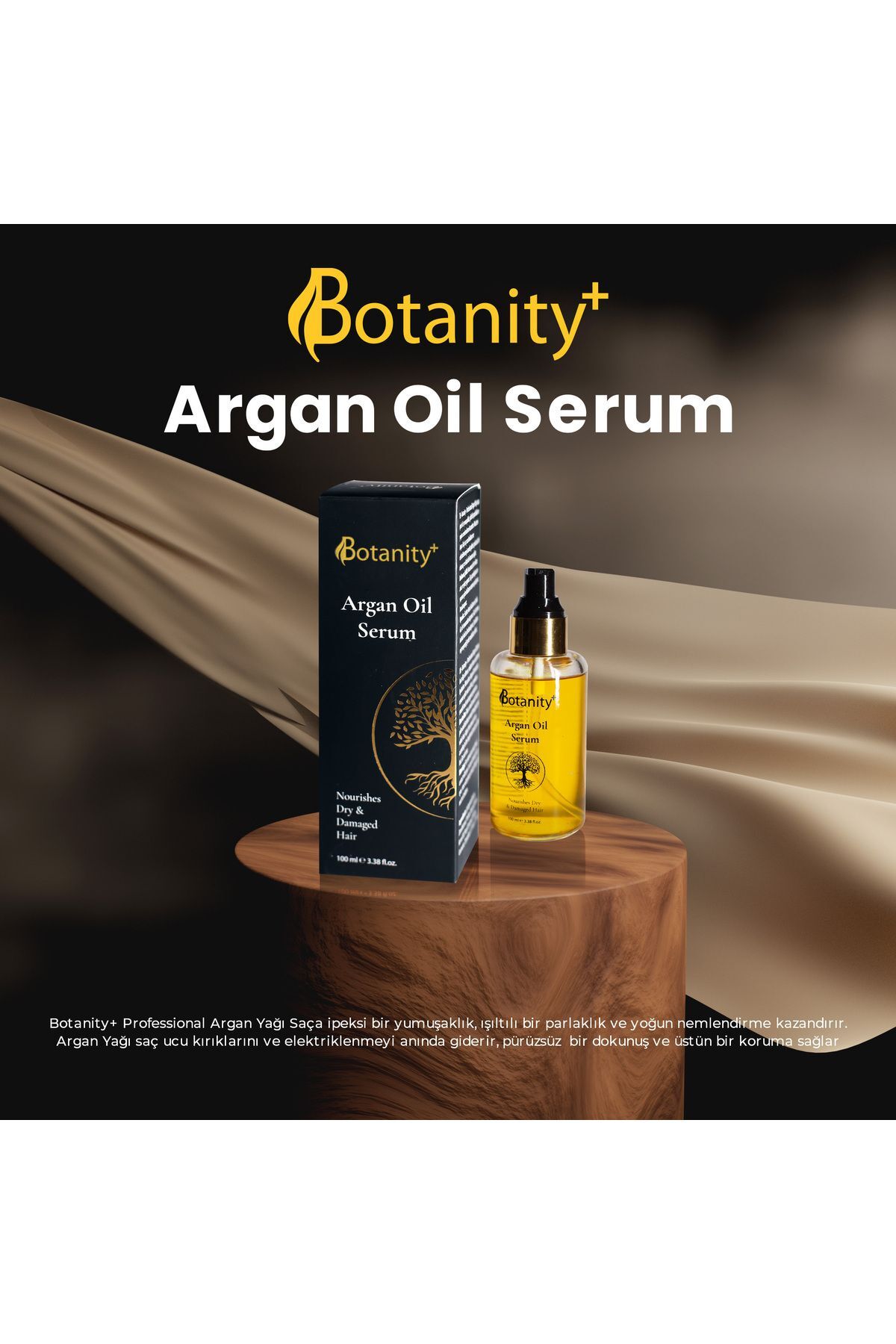 BOTANİTY Botanity+ Argan Yağı İçeren Besleyici Saç Serumu 100 Ml