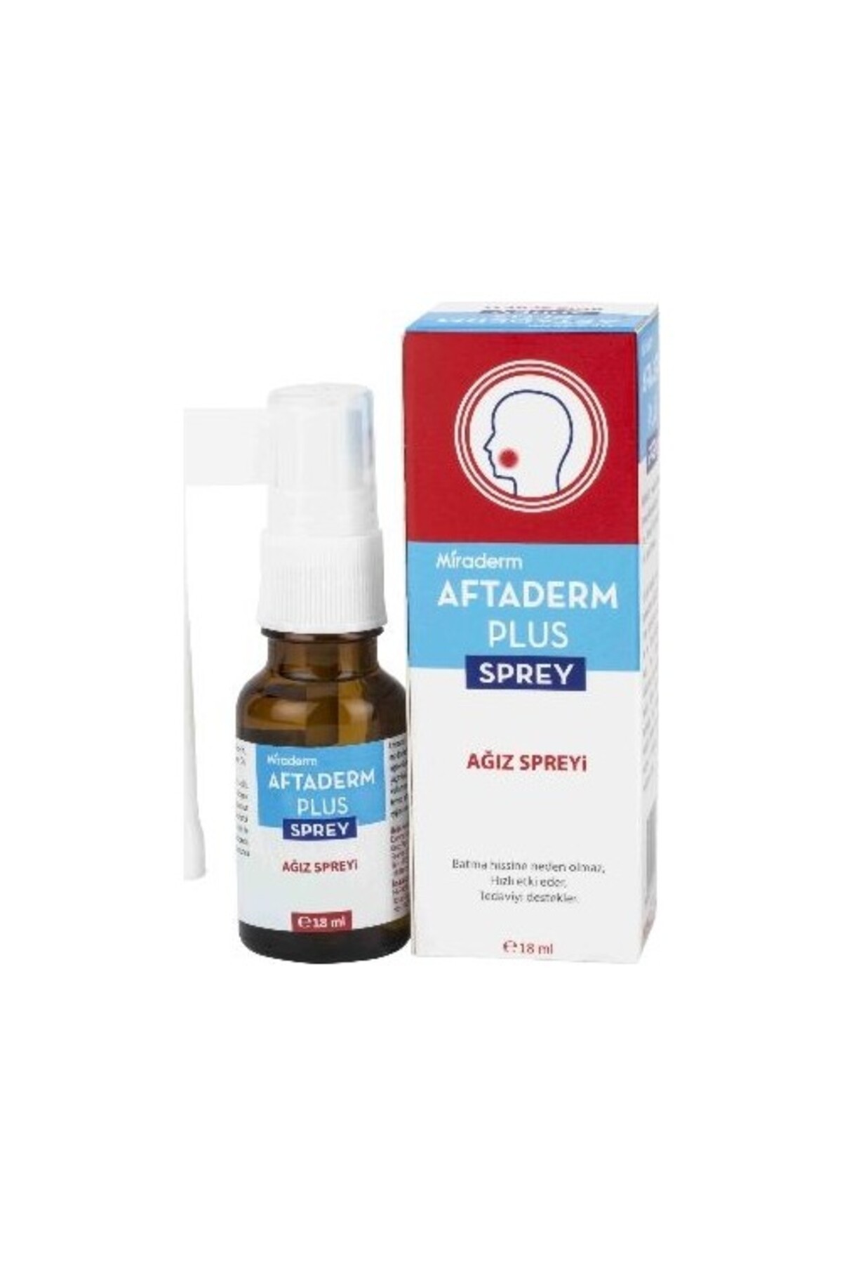 Miraderm Aftaderm Plus Ağız Spreyi 18 Ml