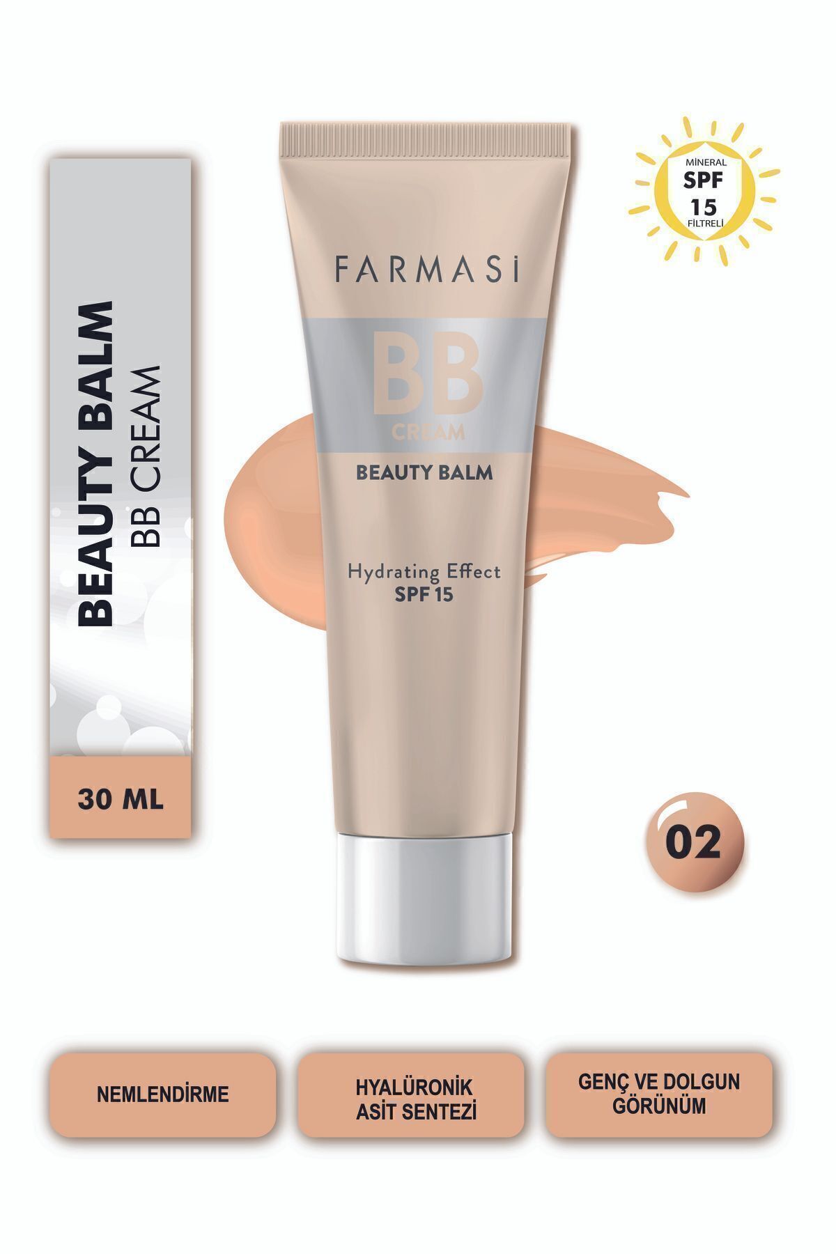 Farmasi BB Krem 02 30 ml Yeni Seri 8690131782504