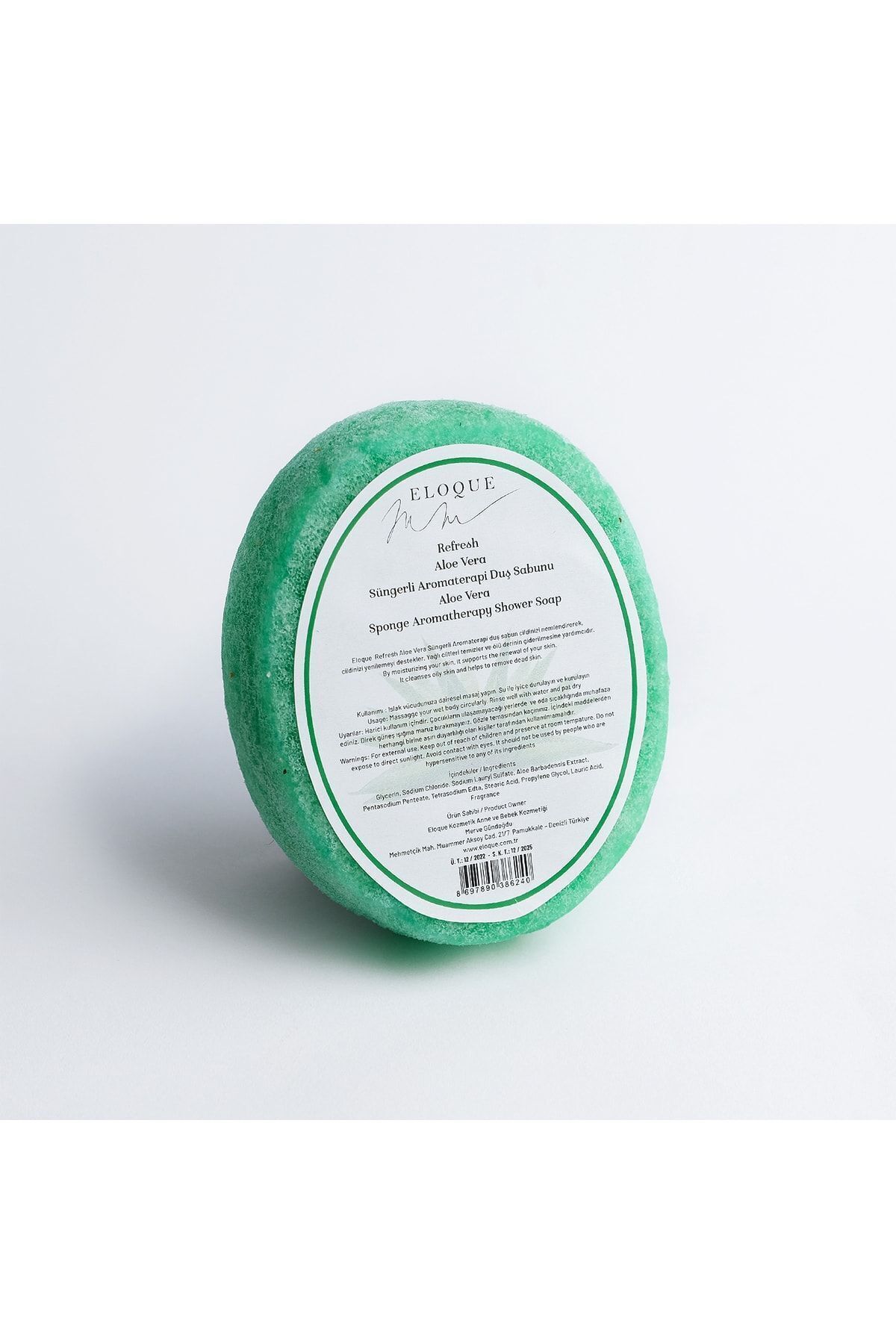 ELOQUE Aloe Vera Sünger Sabun - Refresh 135 Gr